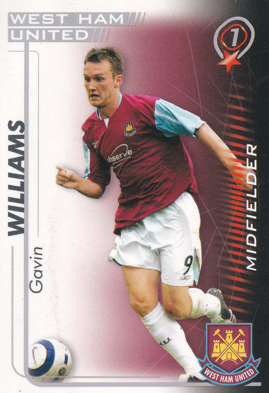 329. GAVIN WILLIAMS - WEST HAM UNITED
