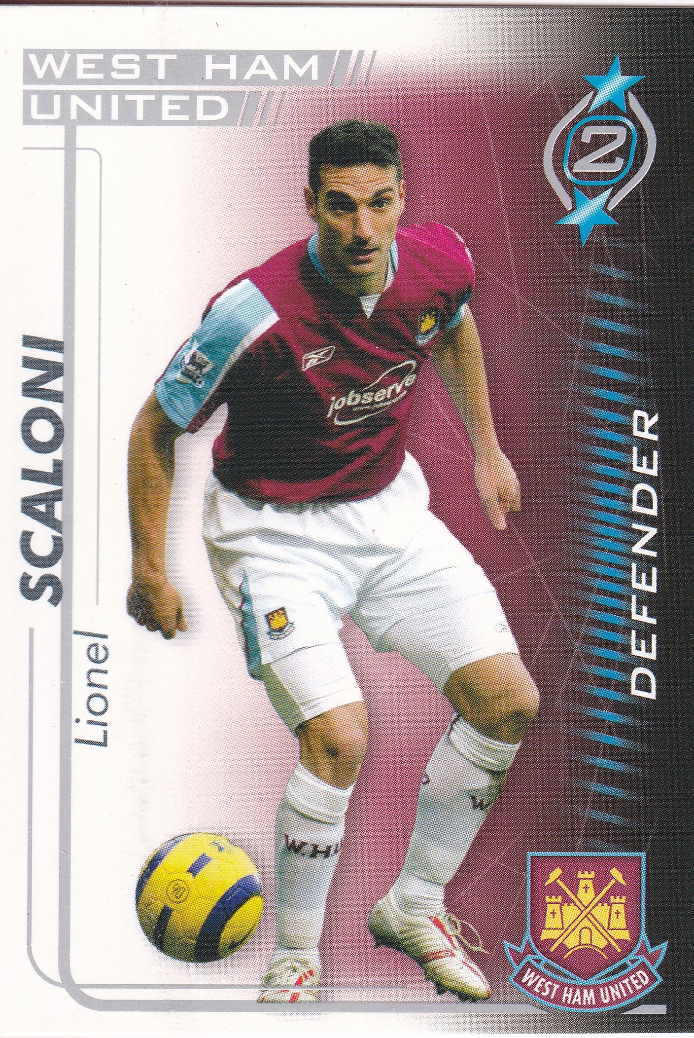 UE-057. LIONEL SCALONI - WEST HAM UNITED
