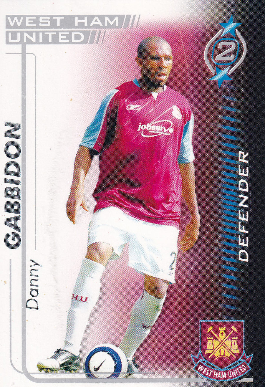 326. DANNY GABBIDON - WEST HAM UNITED