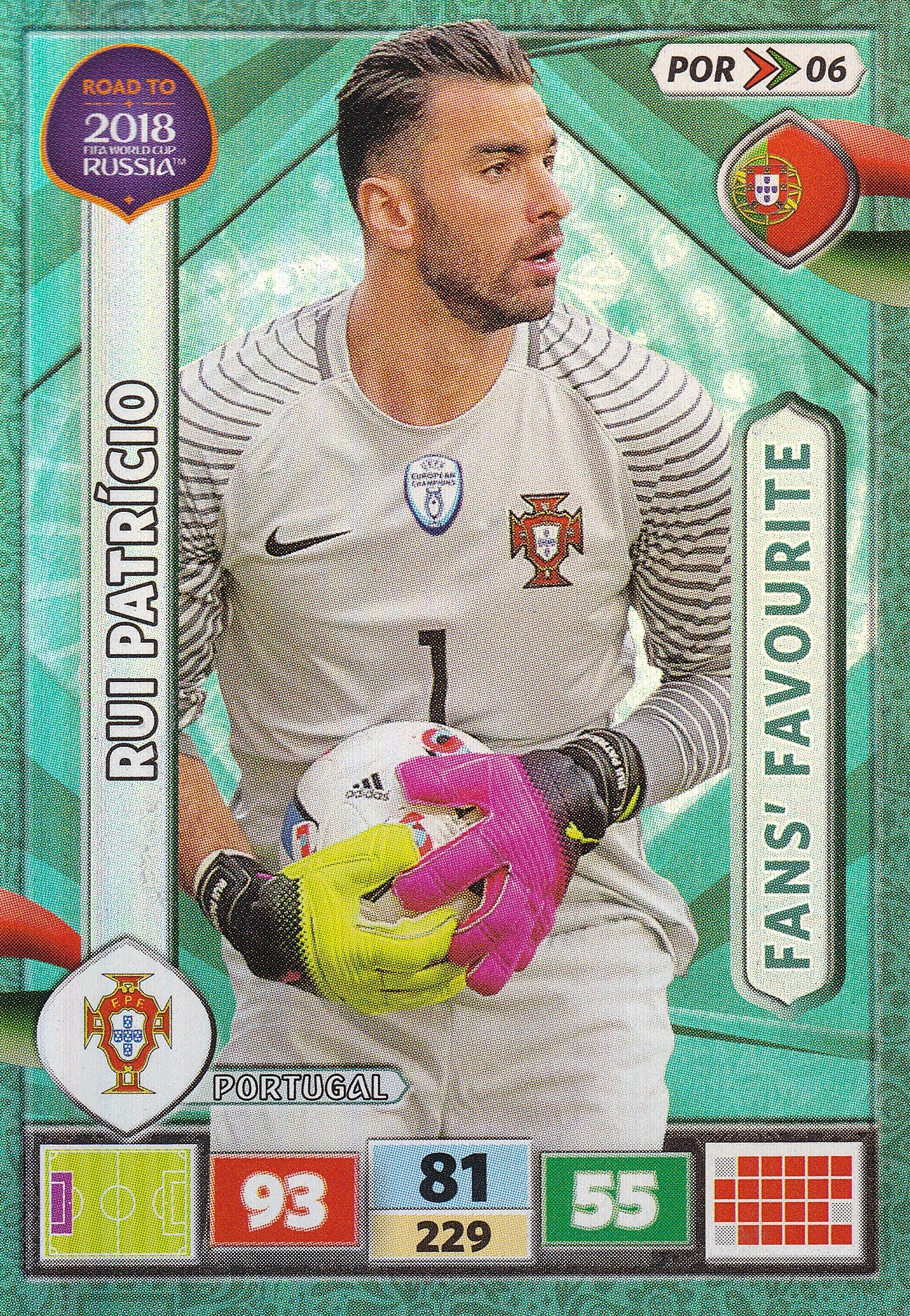 POR-06. RUI PATRICIO - PORTUGAL - FANS FAVOURITE