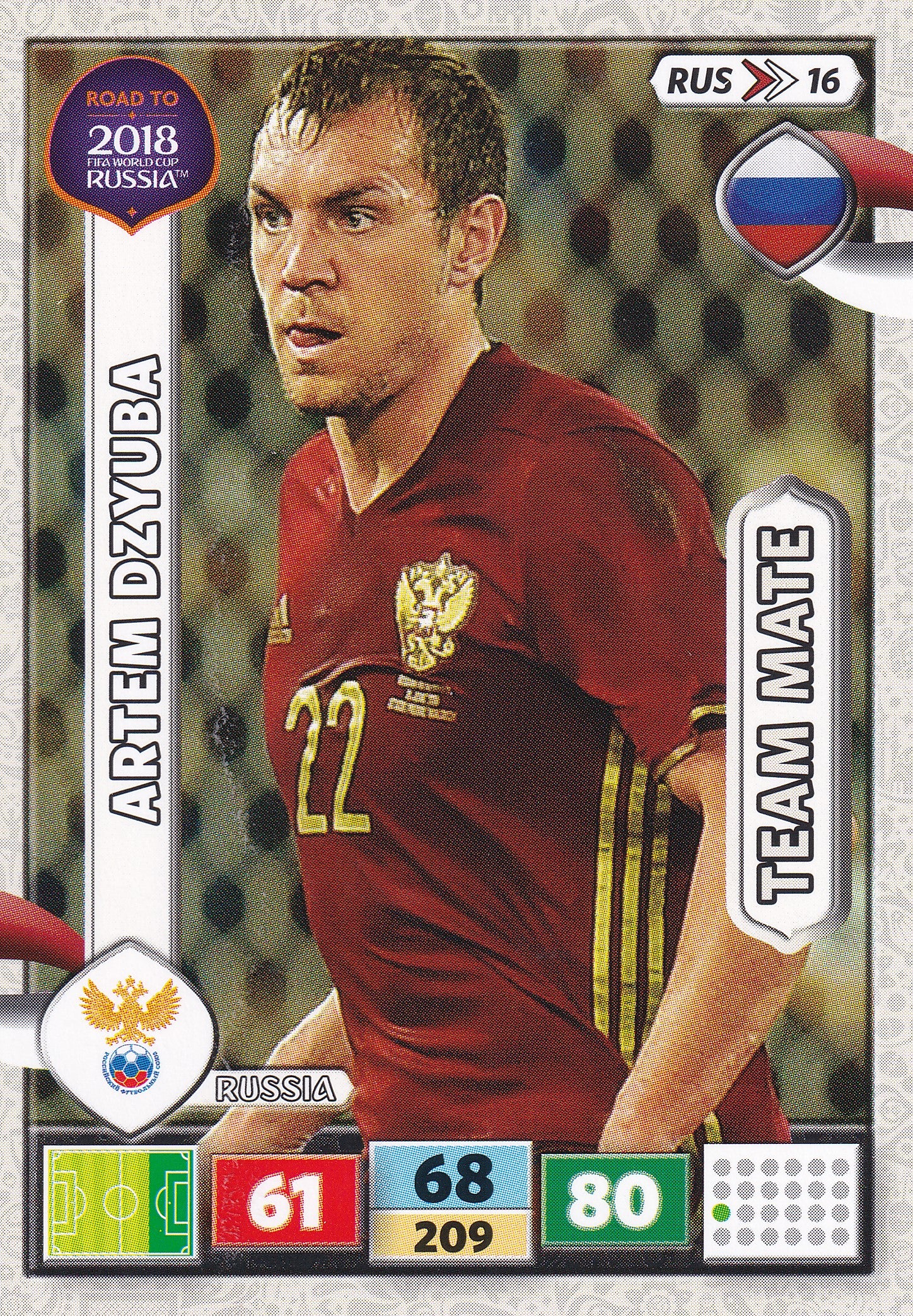 RUS-16. ARTEM DZYUBA - RUSSIA