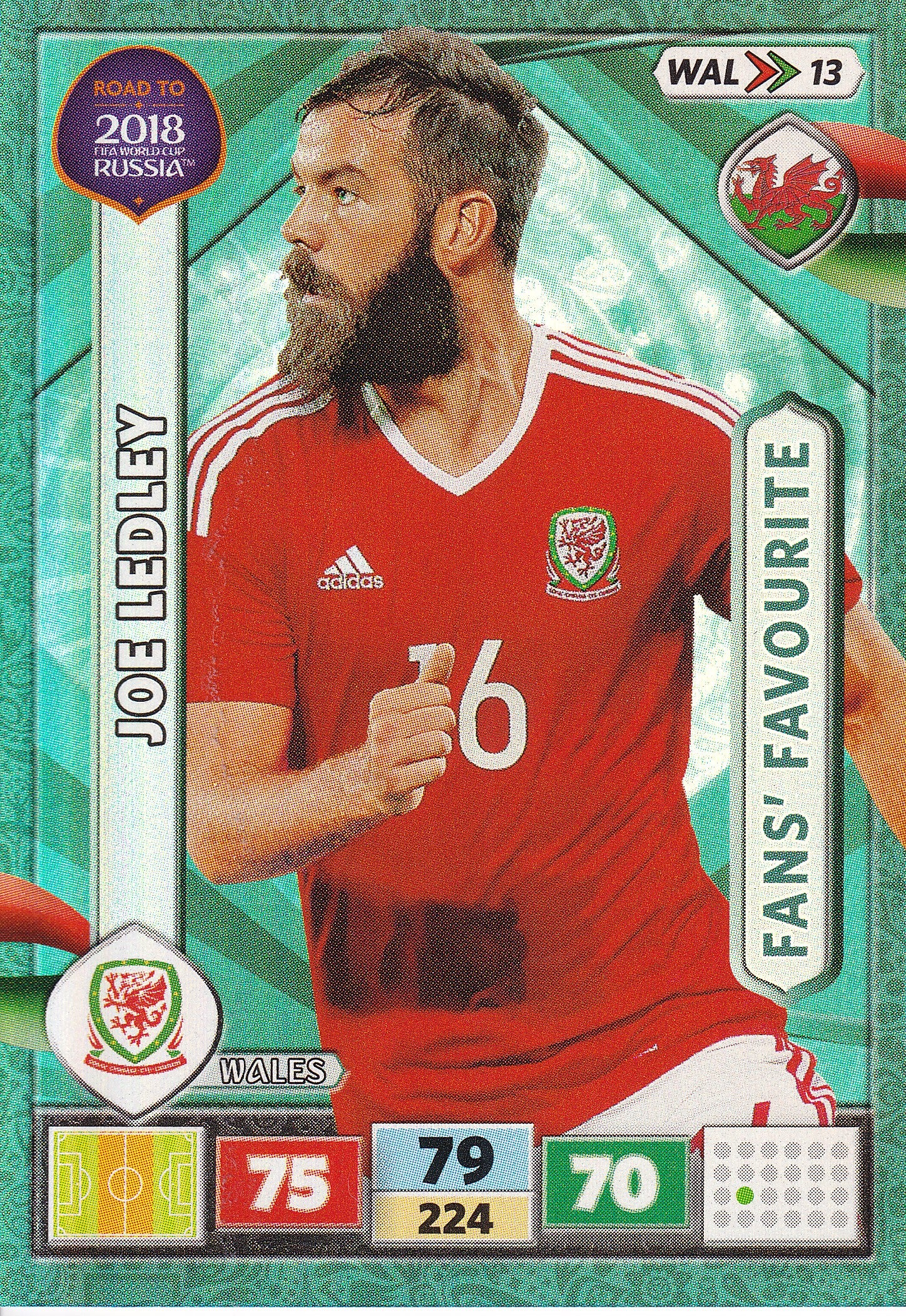 WAL-13. JOE LEDLEY - WALES - FANS’ FAVOURITE