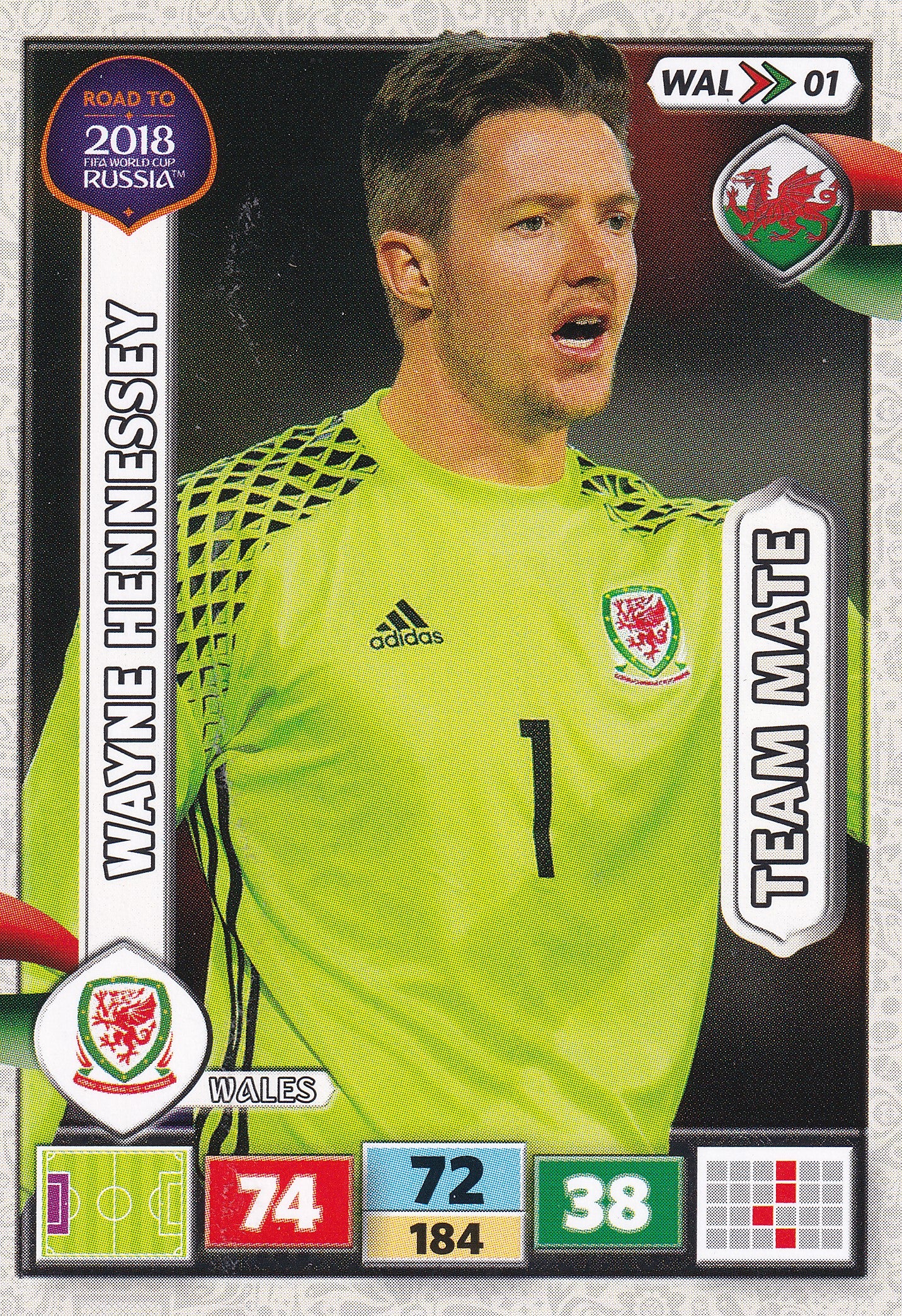 WAL-01. WAYNE HENNESSEY - WALES
