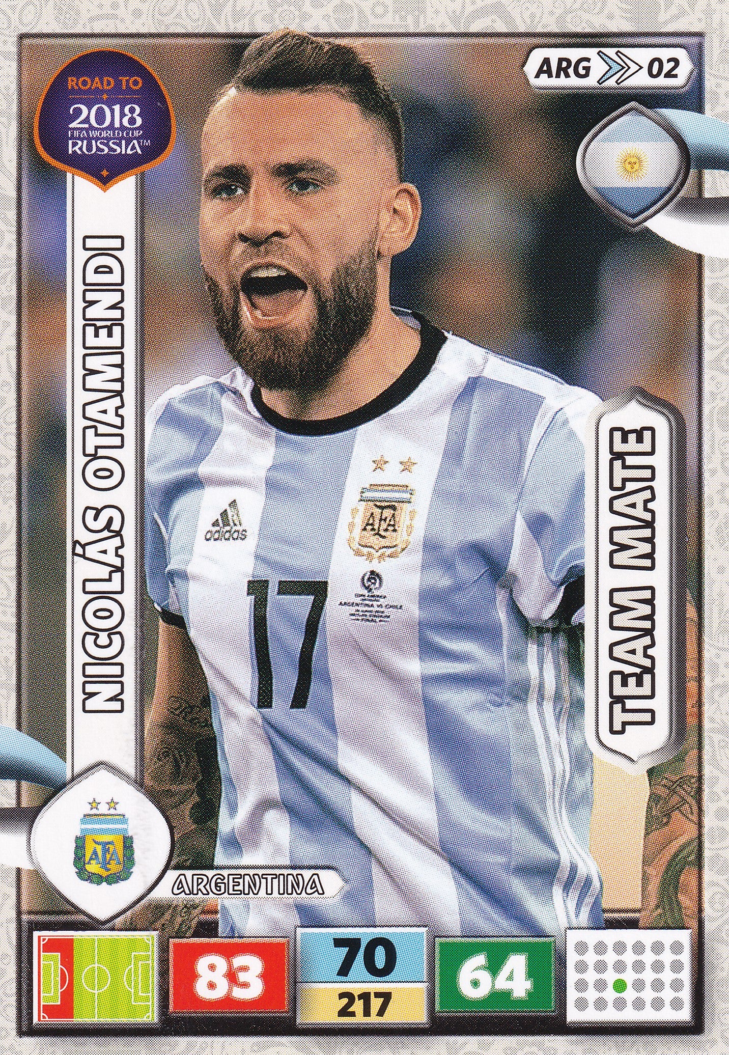 ARG-02. NICOLÁS OTAMENDI - ARGENTINA
