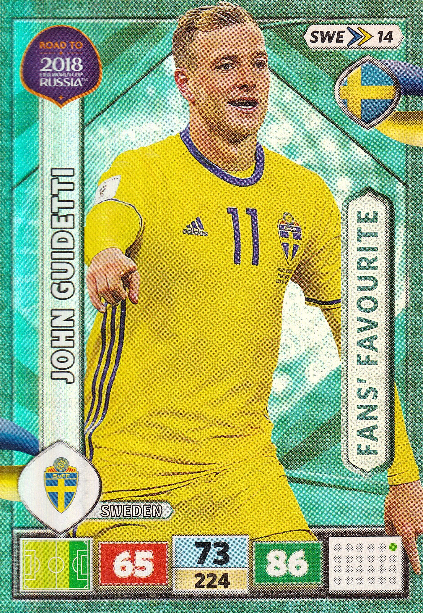 SWE-14. JOHN GUIDETTI - SWEDEN - FANS’ FAVOURITE