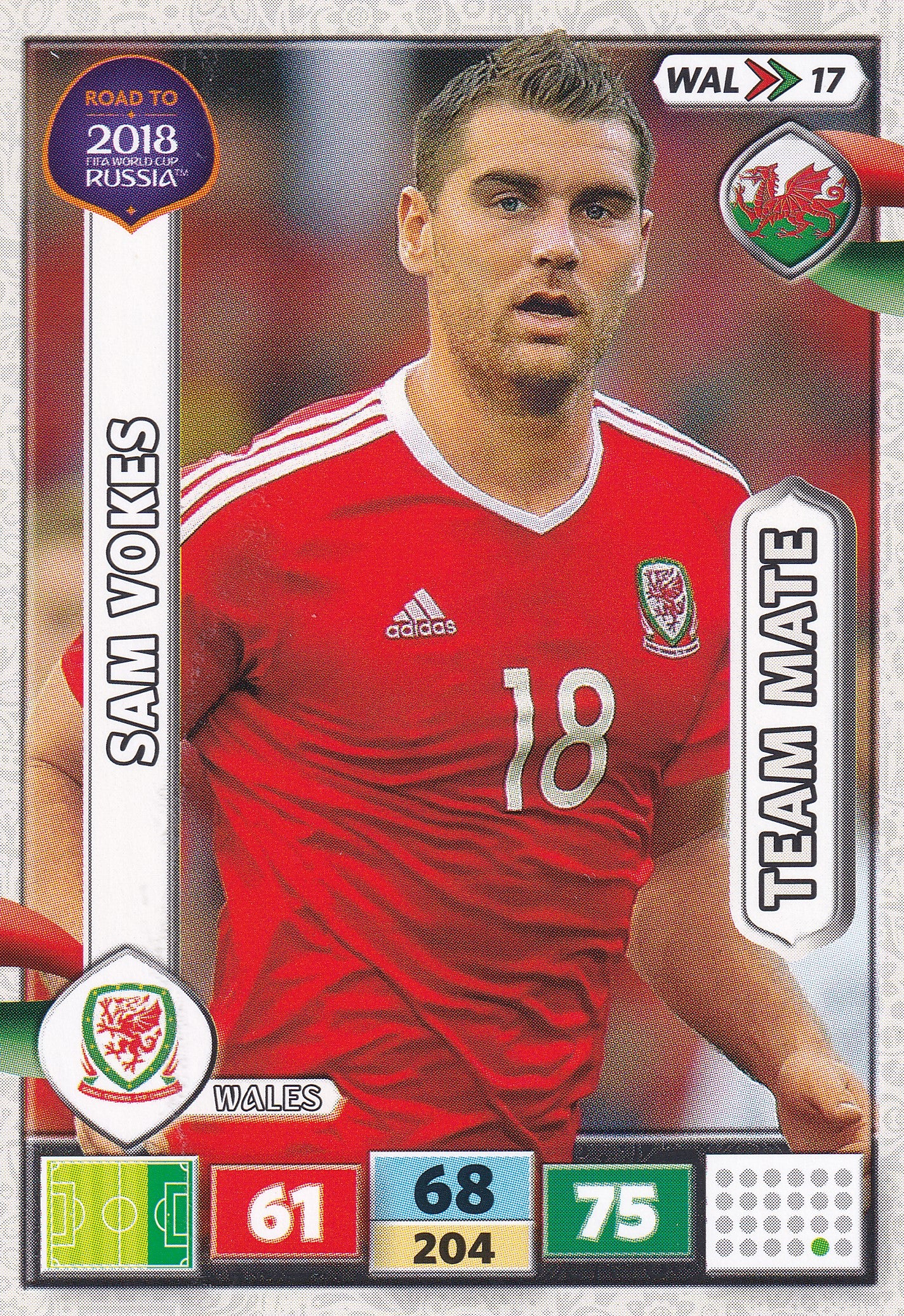 WAL-17. SAM VOKES - WALES