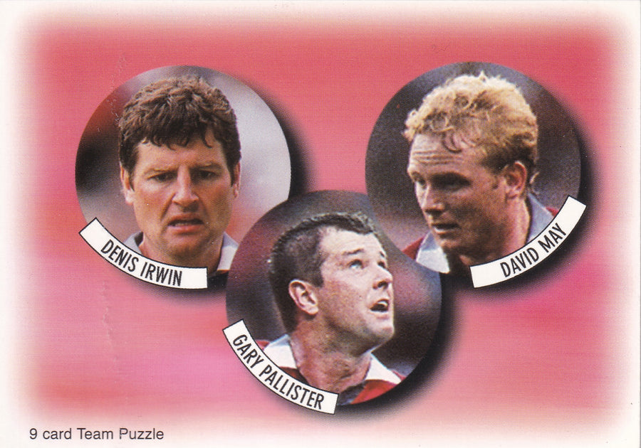 004. DENIS IRWIN - GARY PALLISTER - DAVID MAY - MANCHESTER UNITED
