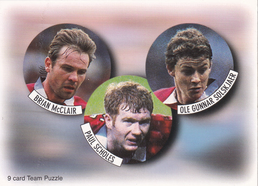 002. BRIAN McCLAIR - PAUL SCHOLES - OLE GUNNAR SOLSKJAER - MANCHESTER UNITED