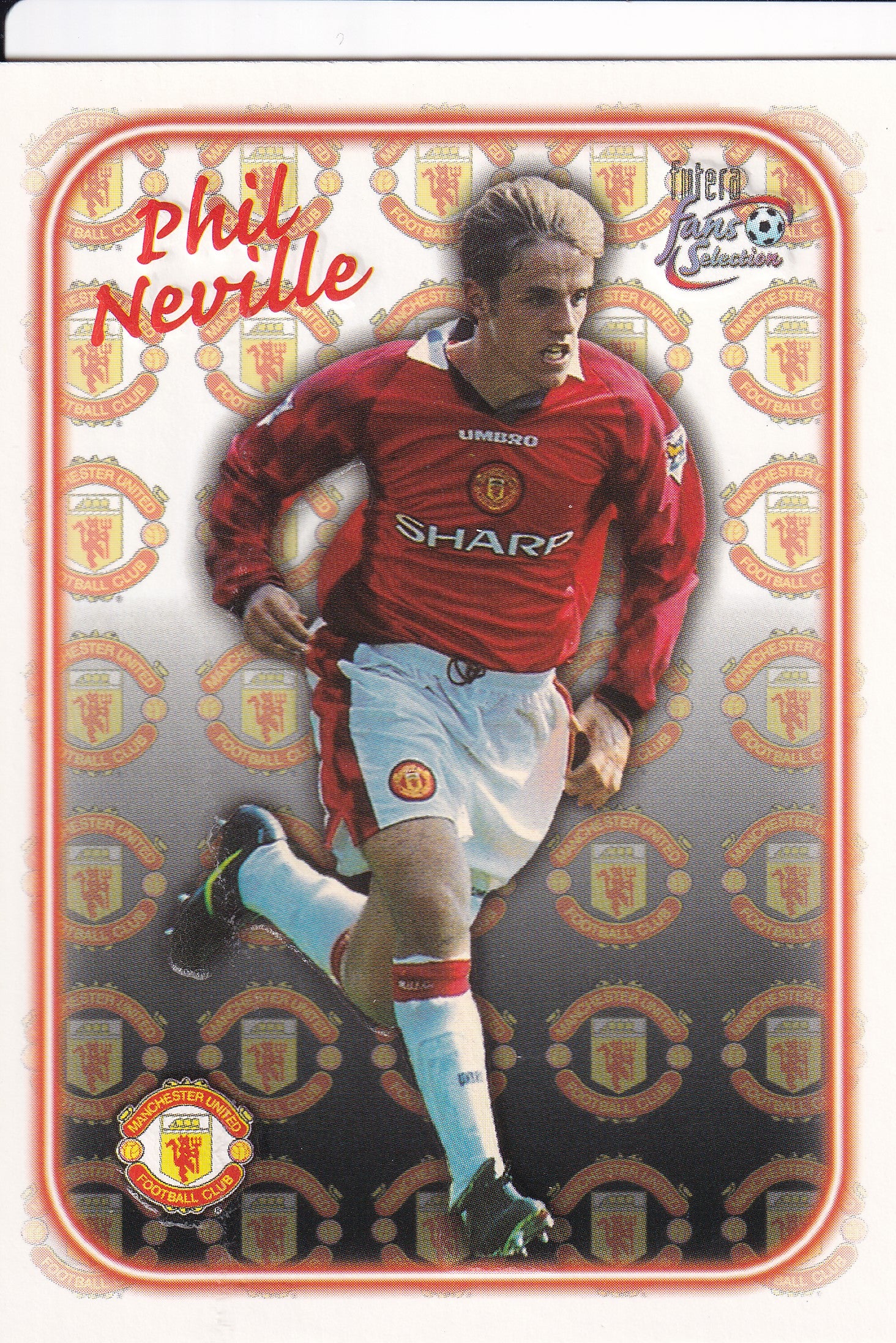 SE-01. PHIL NEVILLE - MANCHESTER UNITED - EMBOSED
