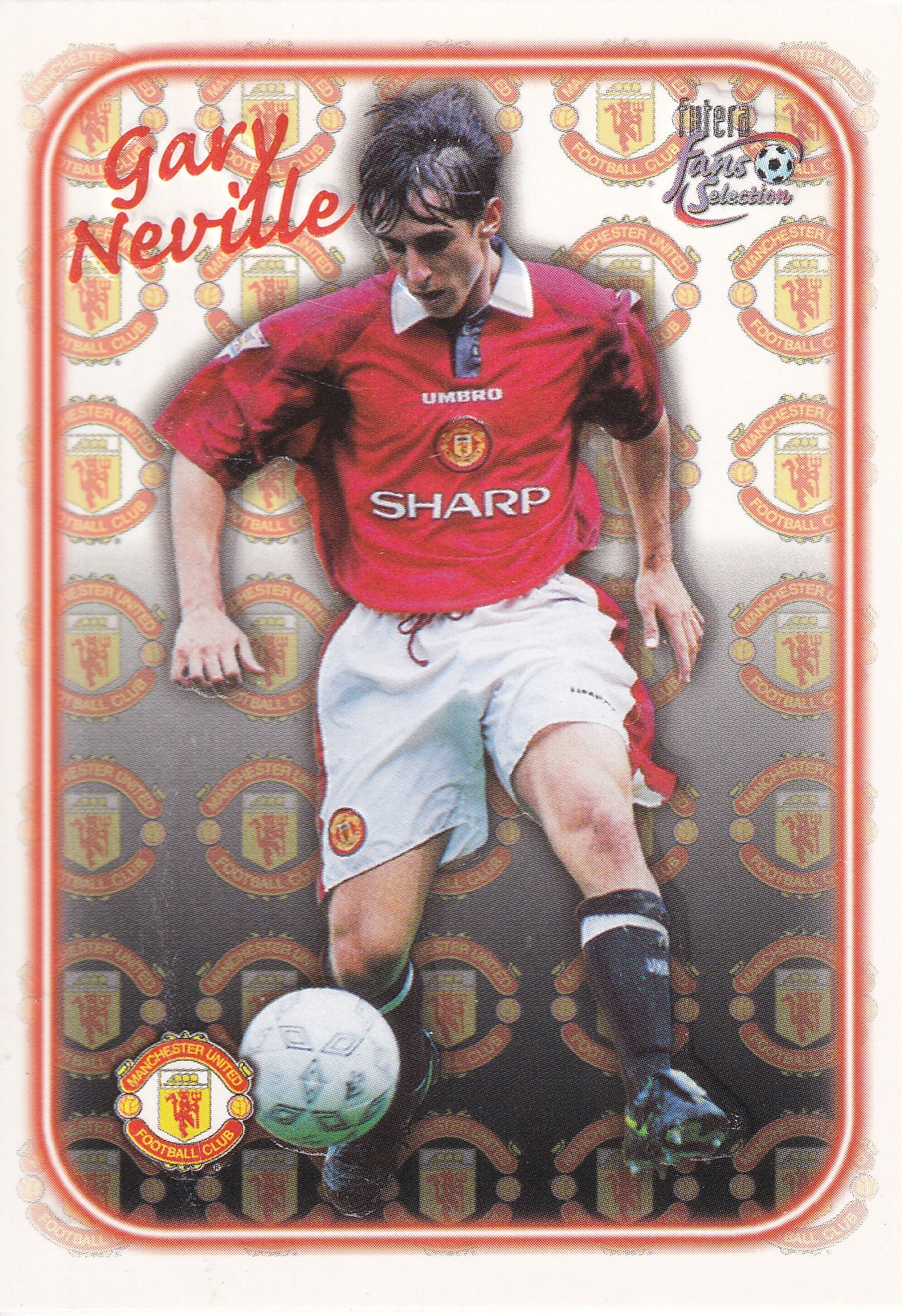 SE-11. GARY NEVILLE - MANCHESTER UNITED - EMBOSED