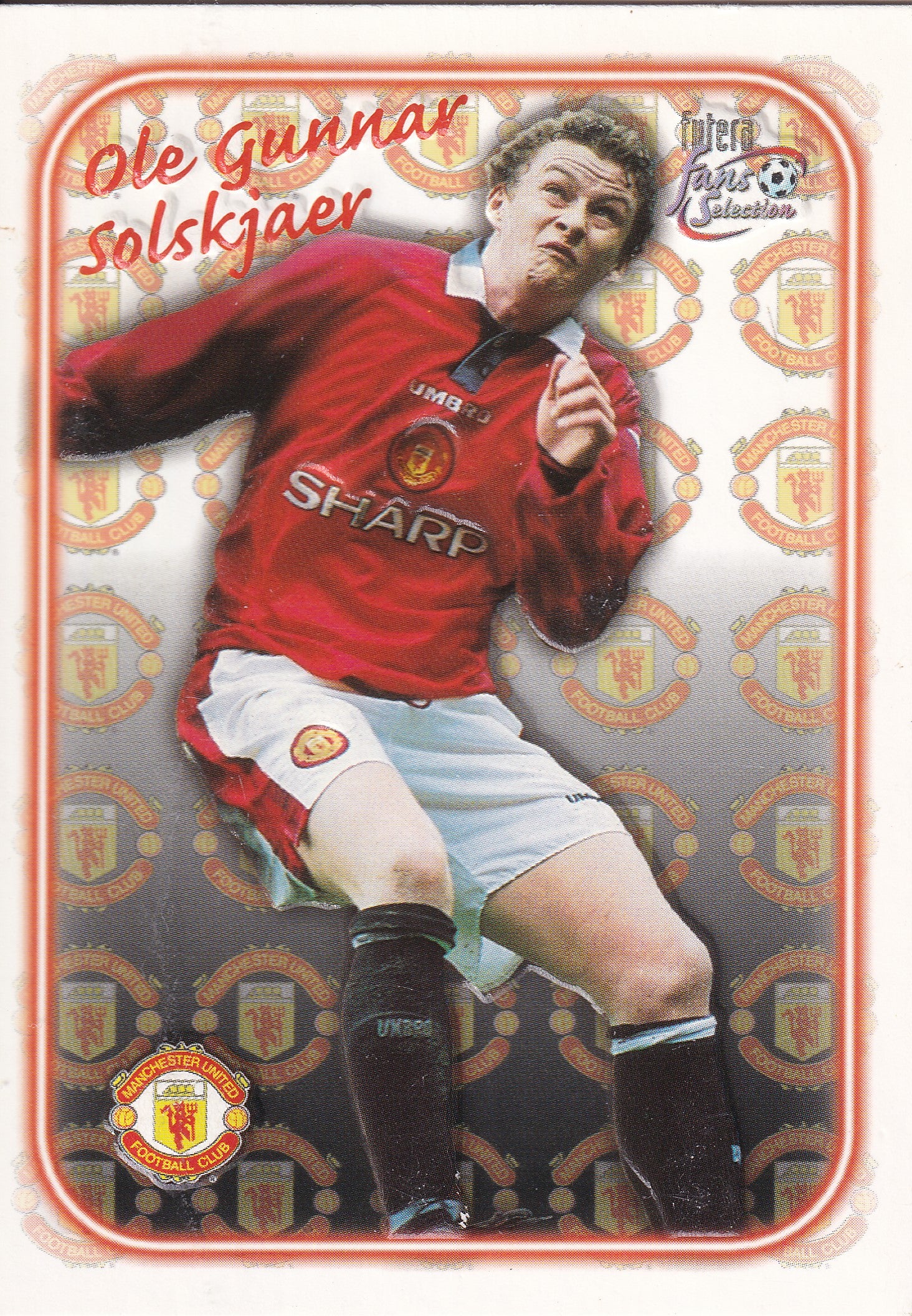 SE-08. OLE GUNNAR SOLSKJAER - MANCHESTER UNITED - EMBOSED