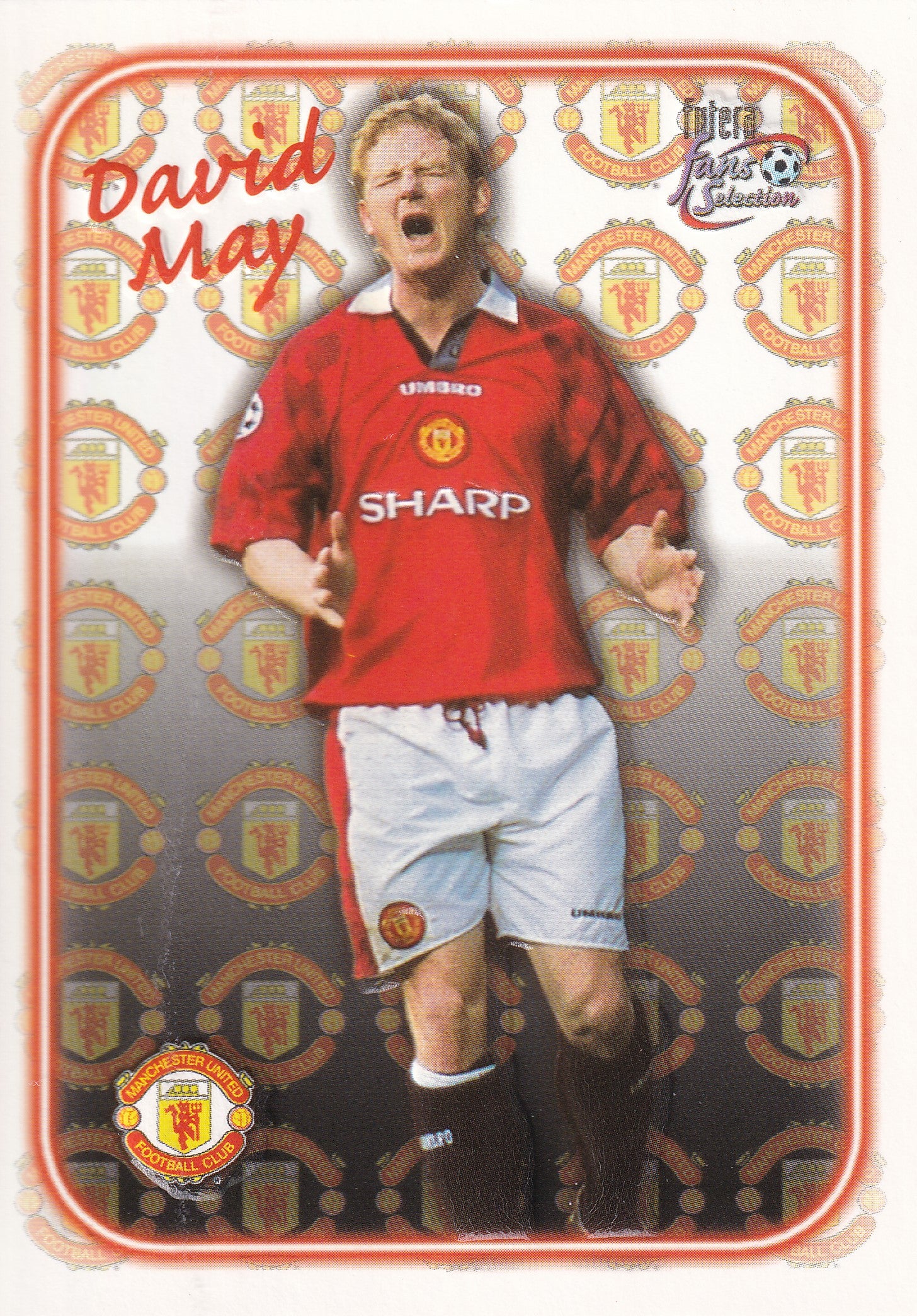 SE-02. DAVID MAY - MANCHESTER UNITED - EMBOSED