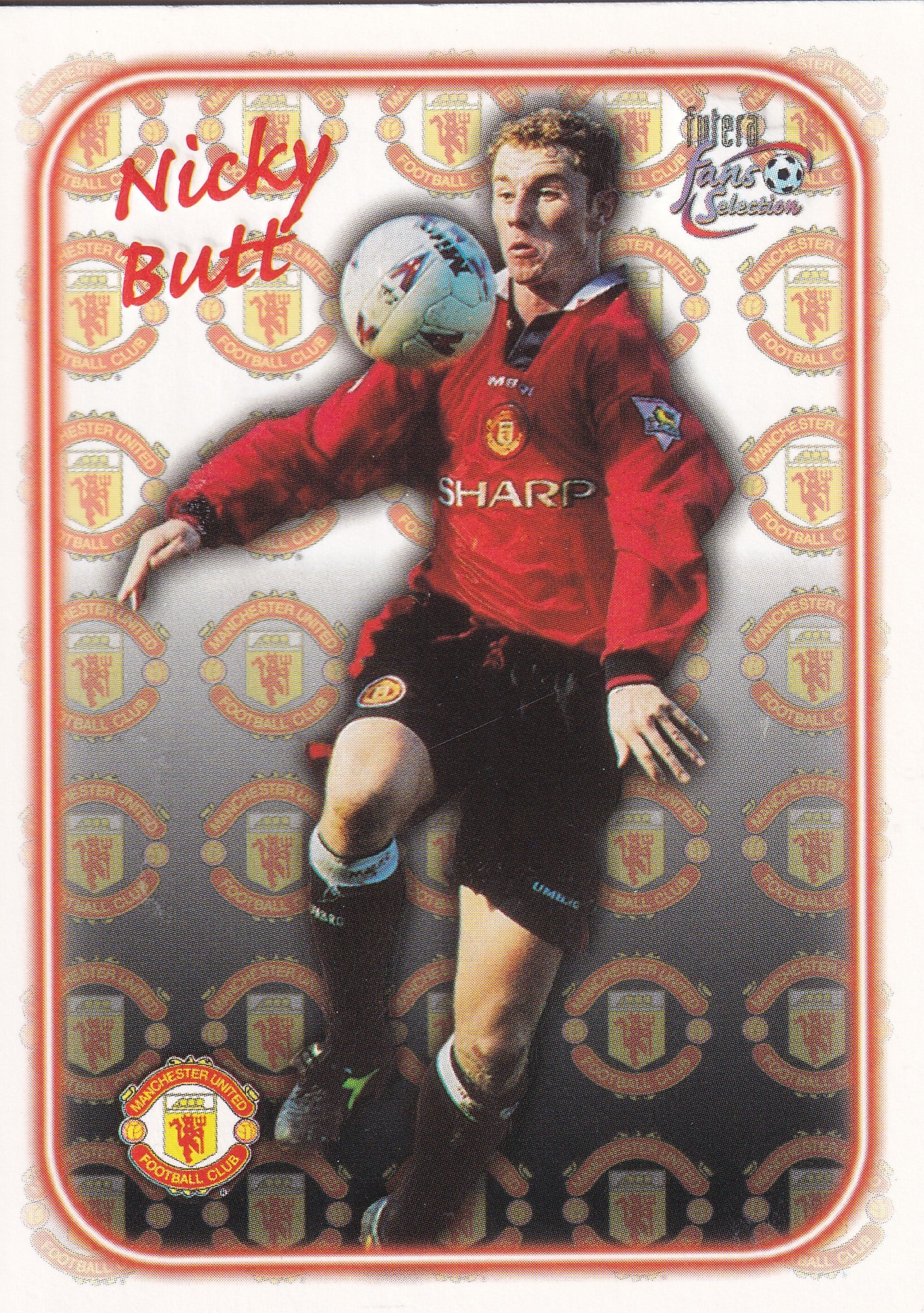 SE-06. NICKY BUTT - MANCHESTER UNITED - EMBOSED