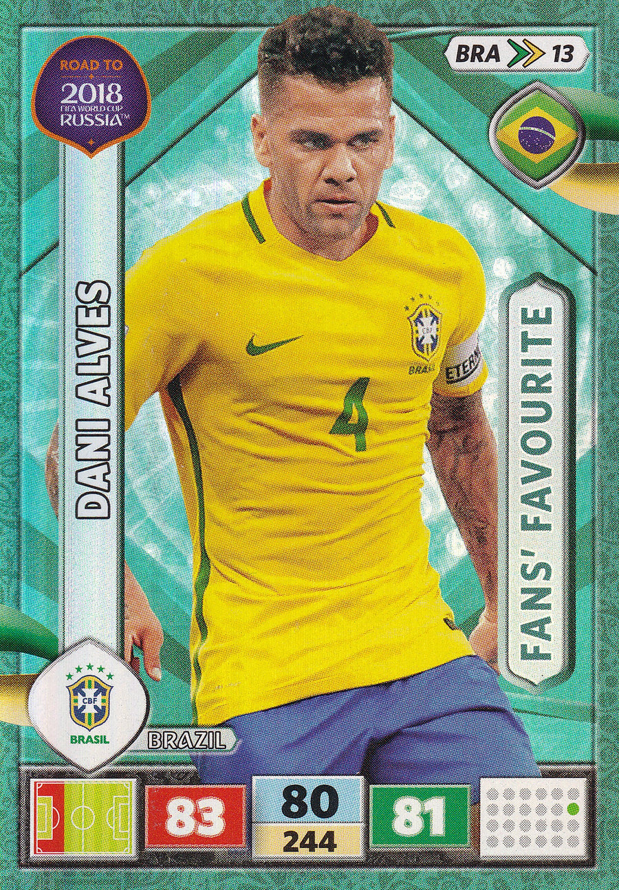 BRA-13. DANI ALVES - BRASIL - FANS’ FAVOURITE