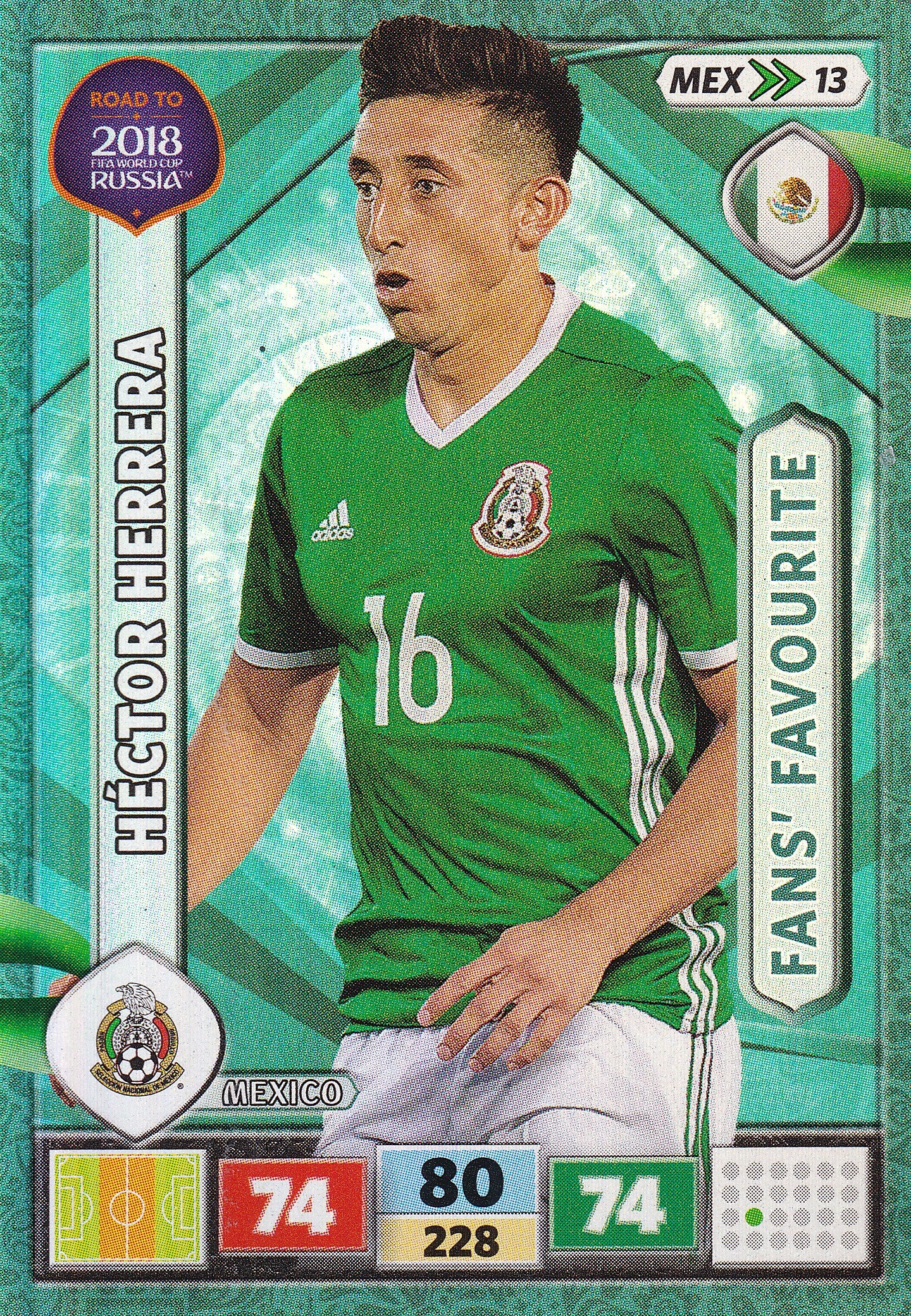 MEX-13. HÉCTOR HERRERA - MEXICO - FANS’ FAVOURITE