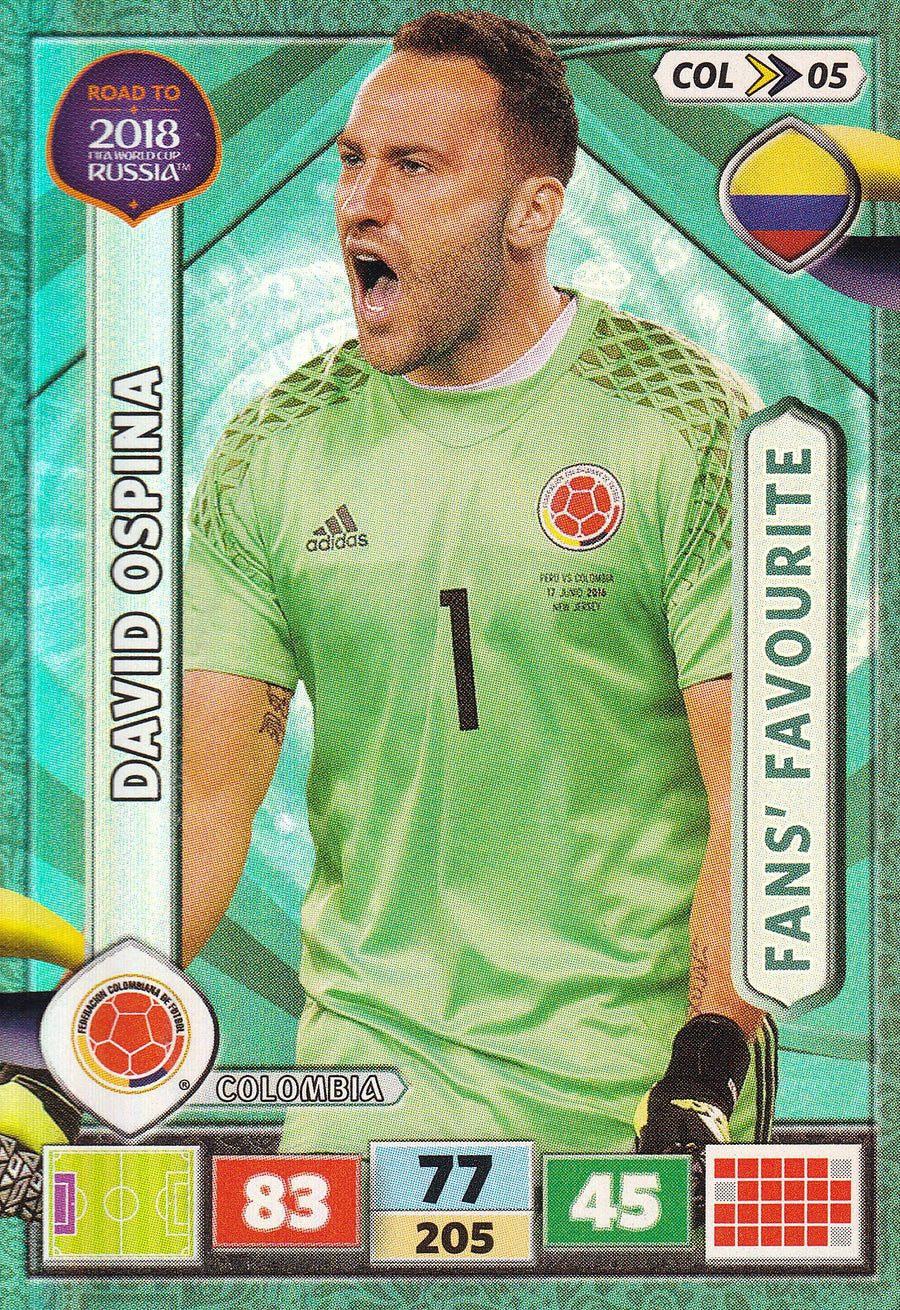COL-05. DAVID OSPINA - COLOMBIA - FANS’ FAVOURITE