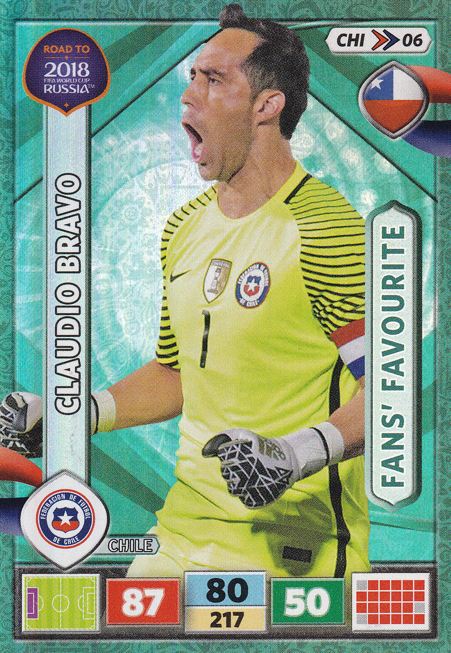 CHI-06. CLAUDIO BRAVO - CHILE - FANS’ FAVOURITE