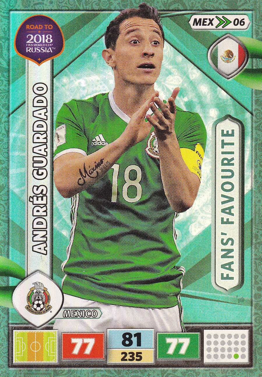 MEX-06. ANDRÉS GUARDADO - MEXICO - FANS’ FAVOURITE