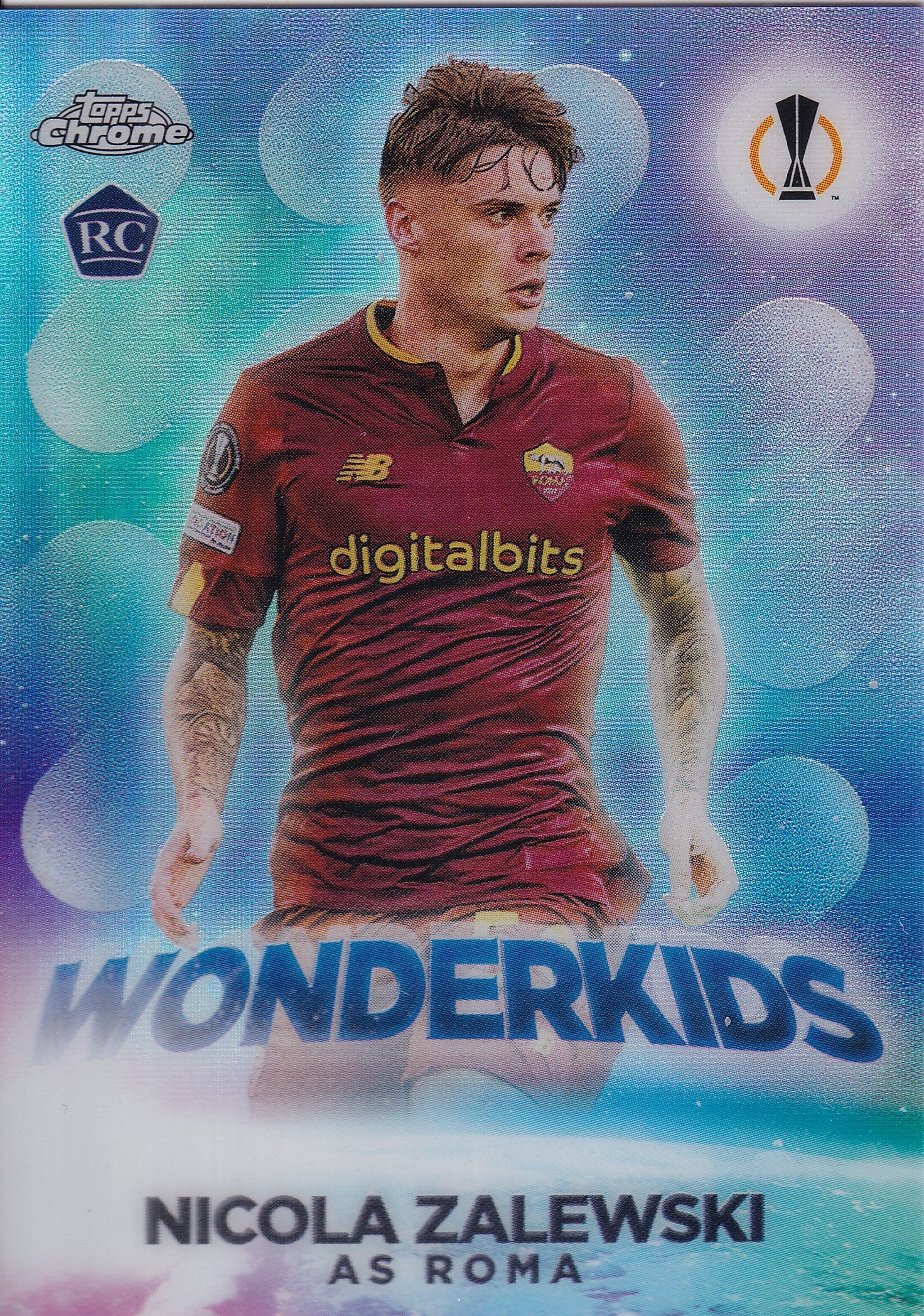 W-01. NICOLA ZALEWSKI - AS ROMA - ROOKIE CARD - WONDERKIDS