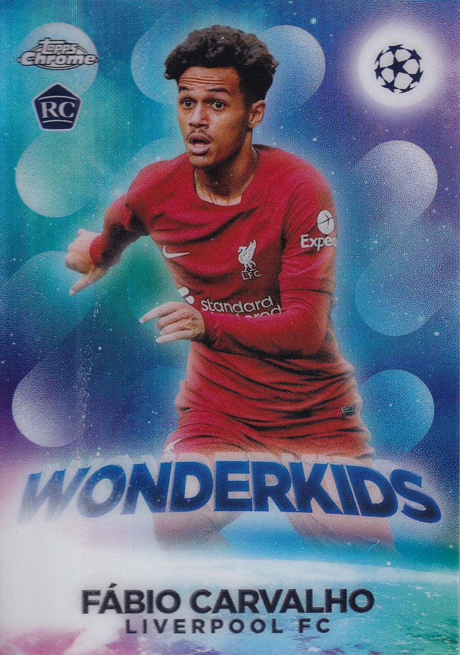 W-08. FABIO CARVALHO - LIVERPOOL FC - ROOKIE CARD - WONDERKIDS