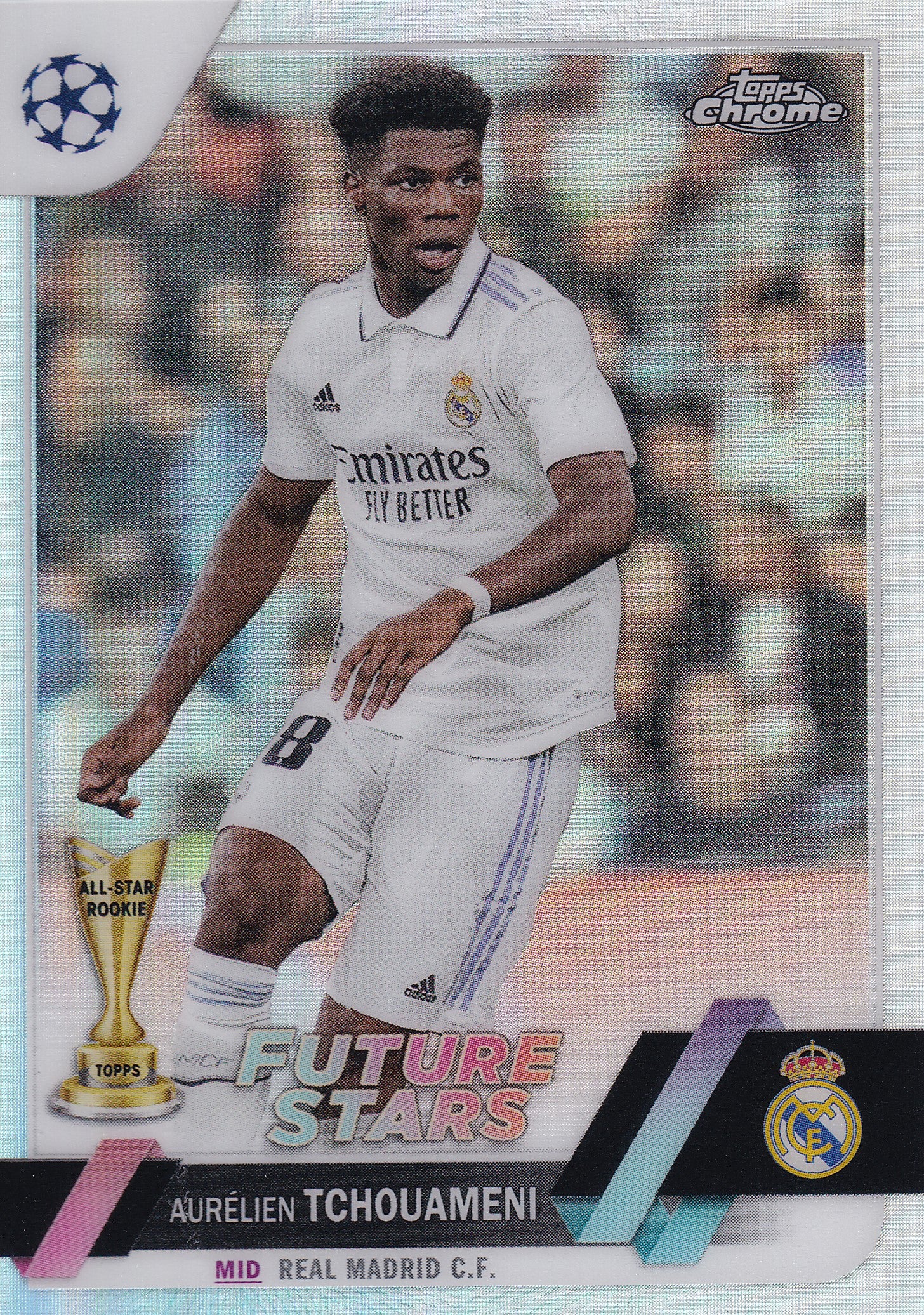 124. AURELIEN TCHOUAMENI - REAL MADRID C.F. - ALL-STAR ROOKIE - FUTURE STARS - REFRACTOR