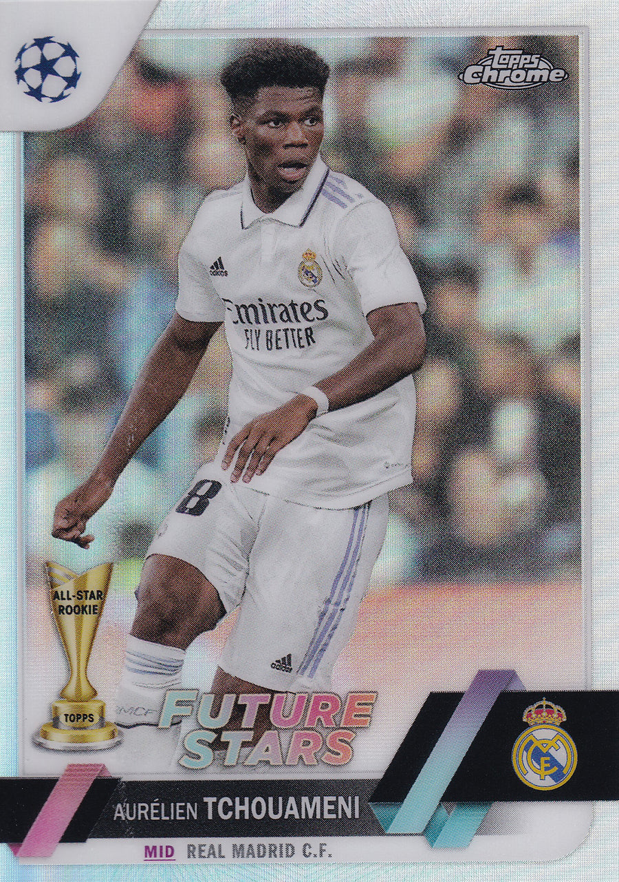 124. AURELIEN TCHOUAMENI - REAL MADRID C.F. - ALL-STAR ROOKIE - FUTURE STARS - REFRACTOR