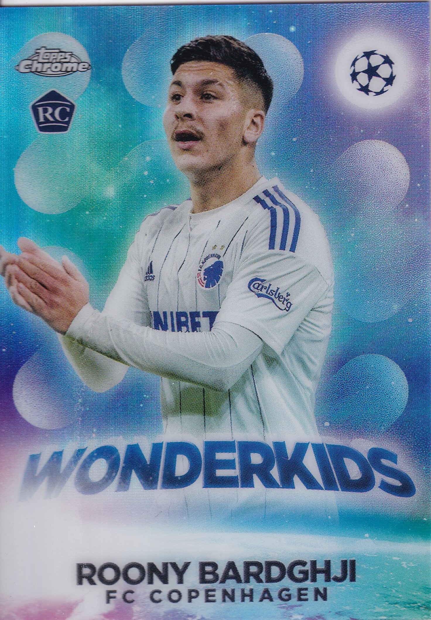 W-13. ROONY BARDGHJI - FC COPENHAGEN - ROOKIE CARD - WONDERKIDS