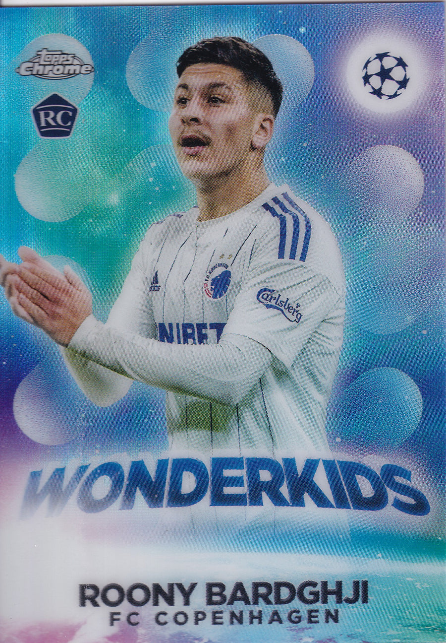 W-13. ROONY BARDGHJI - FC COPENHAGEN - ROOKIE CARD - WONDERKIDS