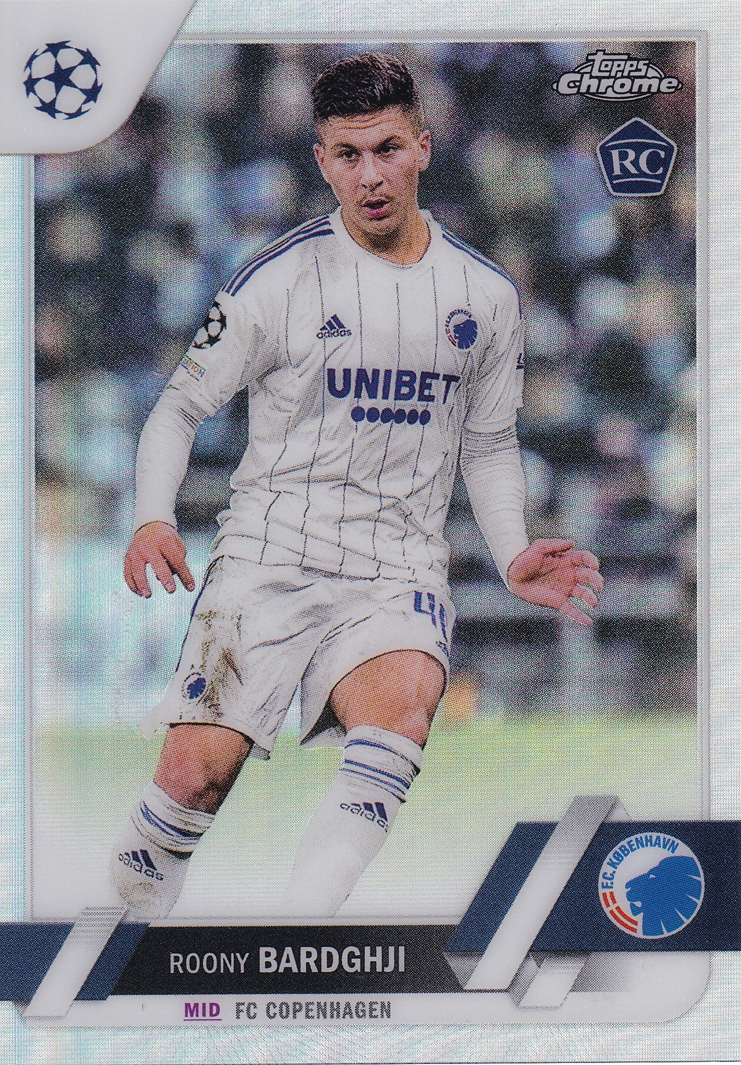 040. ROONY BARDGHJI - FC COPENHAGEN - ROOKIE CARD - REFRACTOR