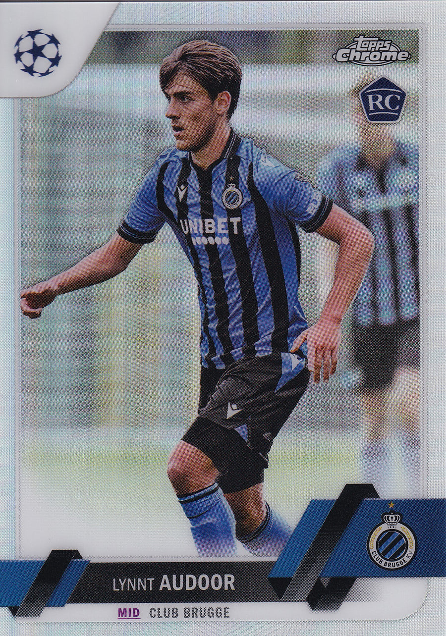 078. LYNNT AUDOOR - CLUB BRUGGE - ROOKIE CARD - REFRACTOR