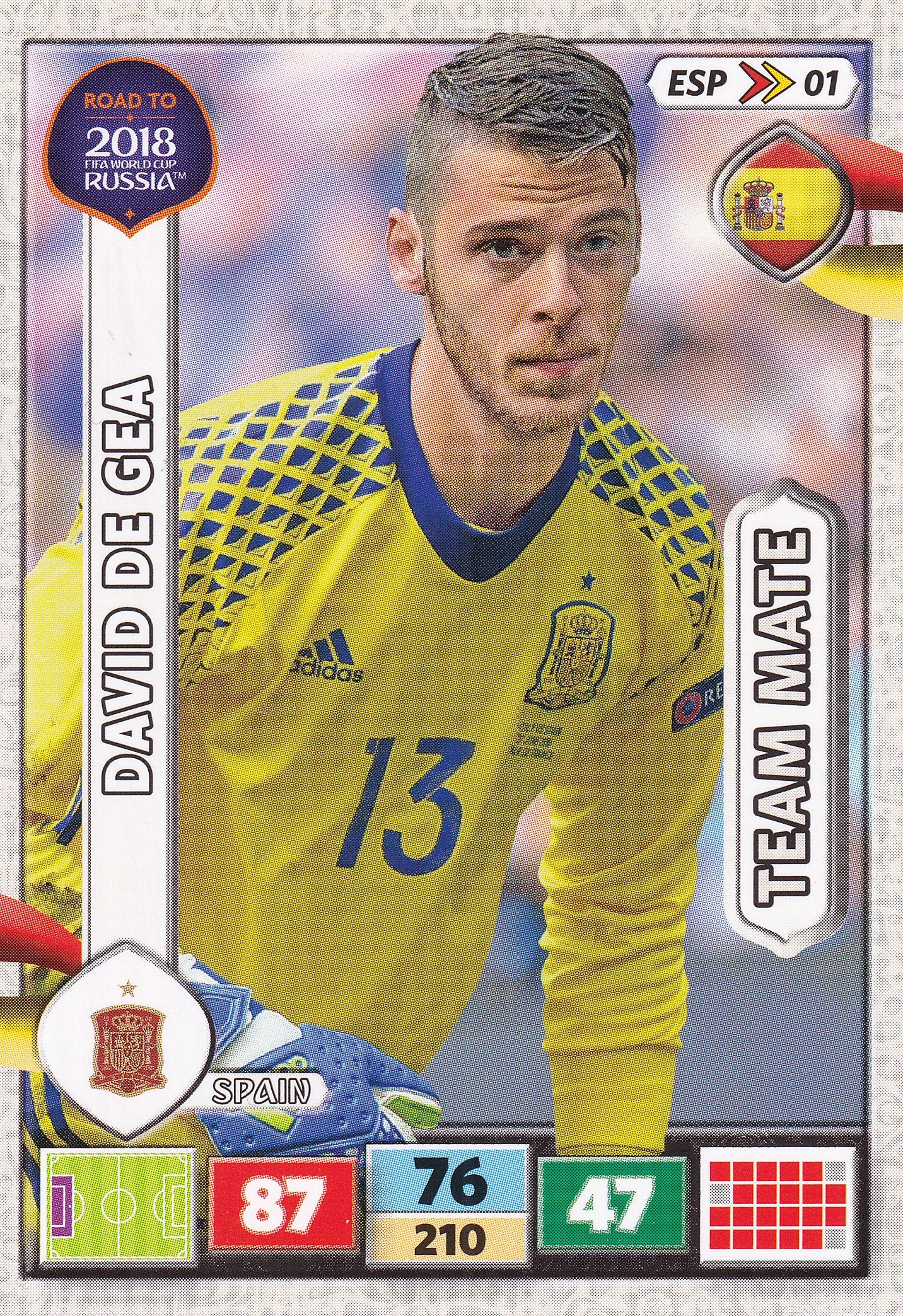 ESP-01. DAVID DE GEA - SPAIN