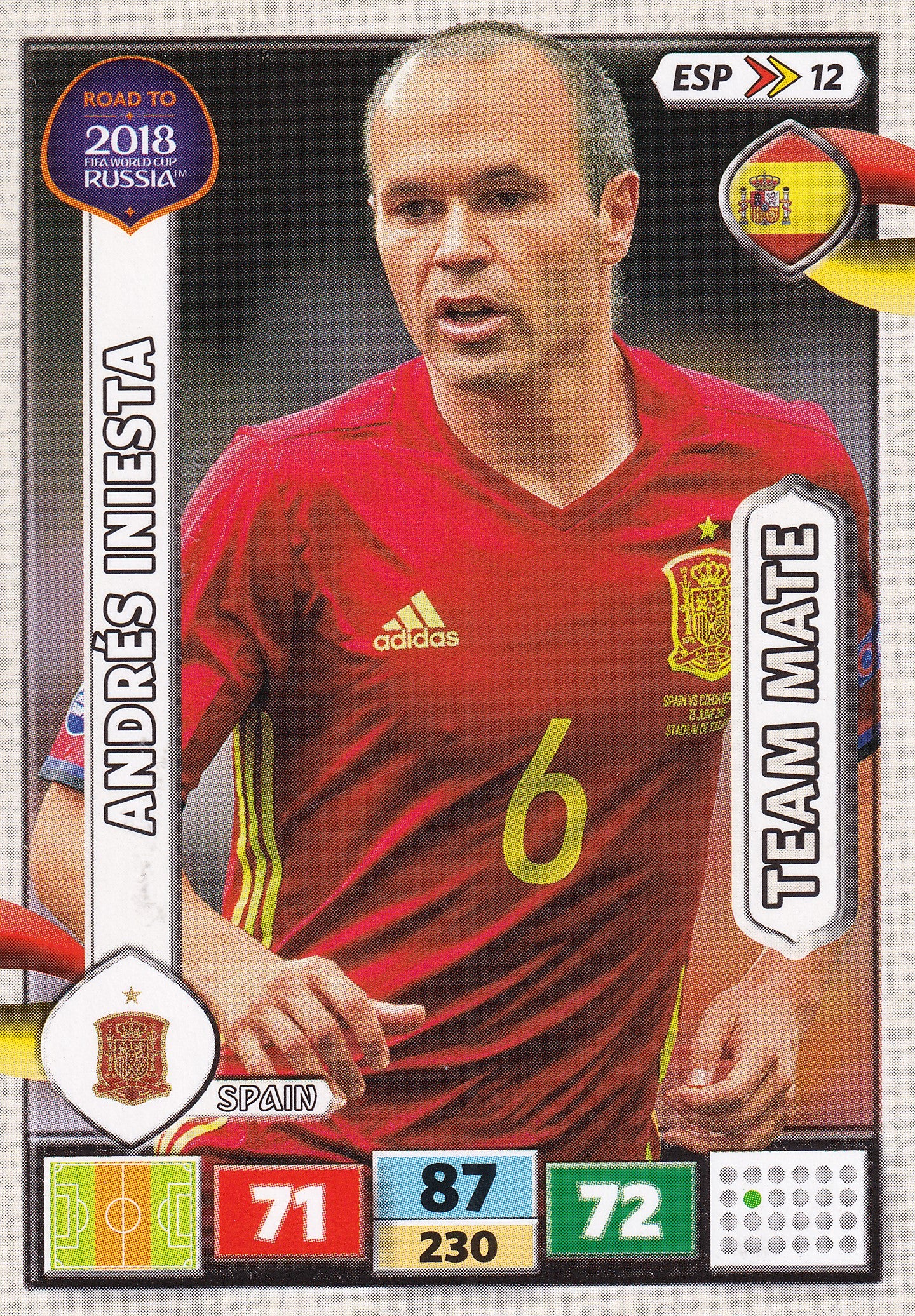 ESP-12. ANDRÉS INIESTA - SPAIN