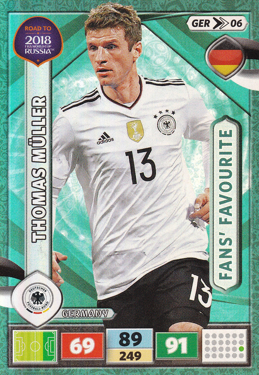 GER-06. THOMAS MÜLLER - GERMANY - FANS’ FAVOURITE