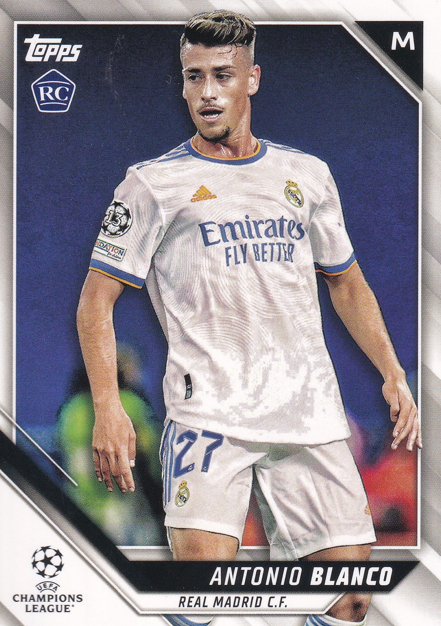 124. ANTONIO BLANCO - REAL MADRID C.F. - ROOKIE CARD