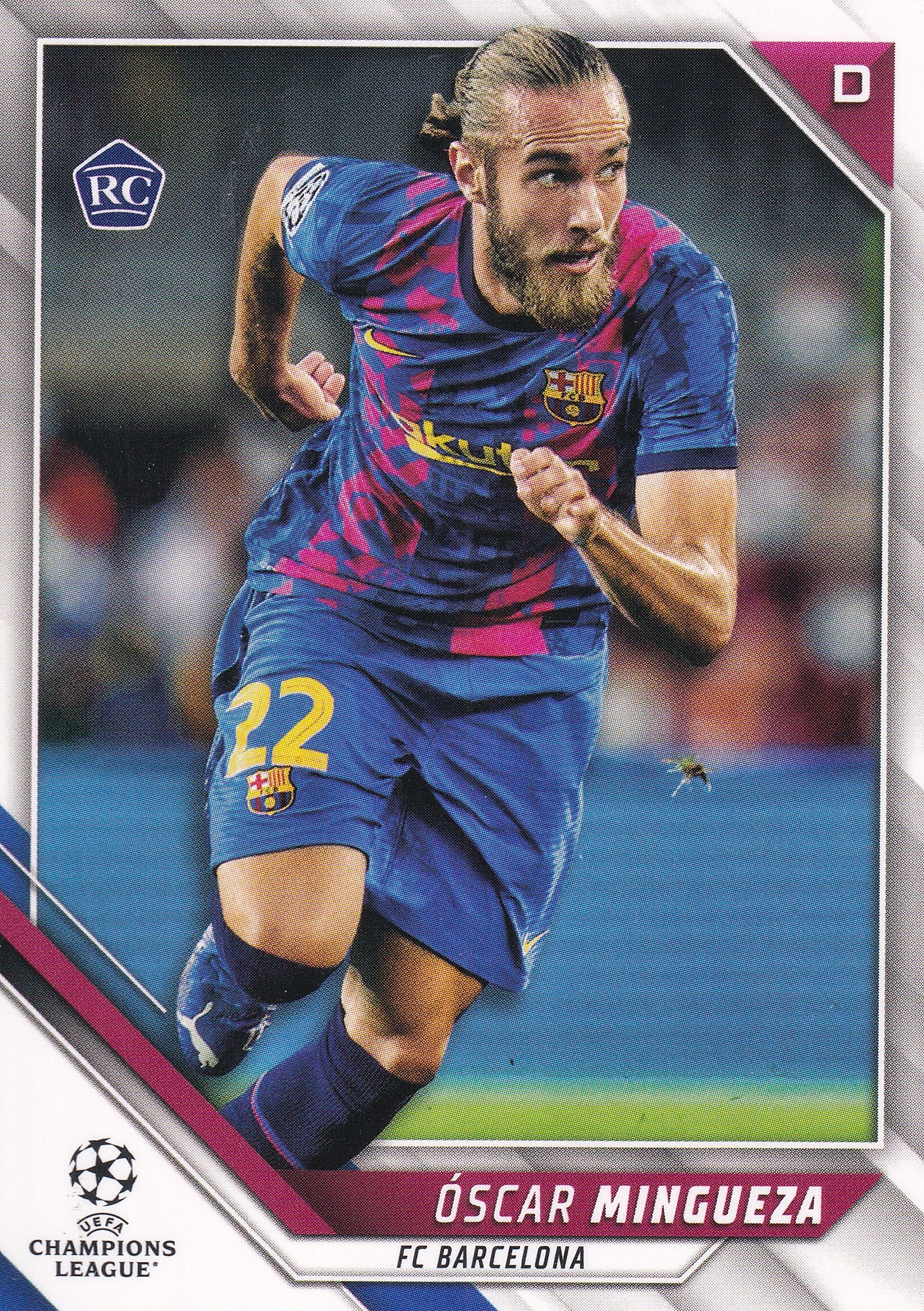 041. OSCAR MINGUEZA - FC BARCELONA - ROOKIE CARD