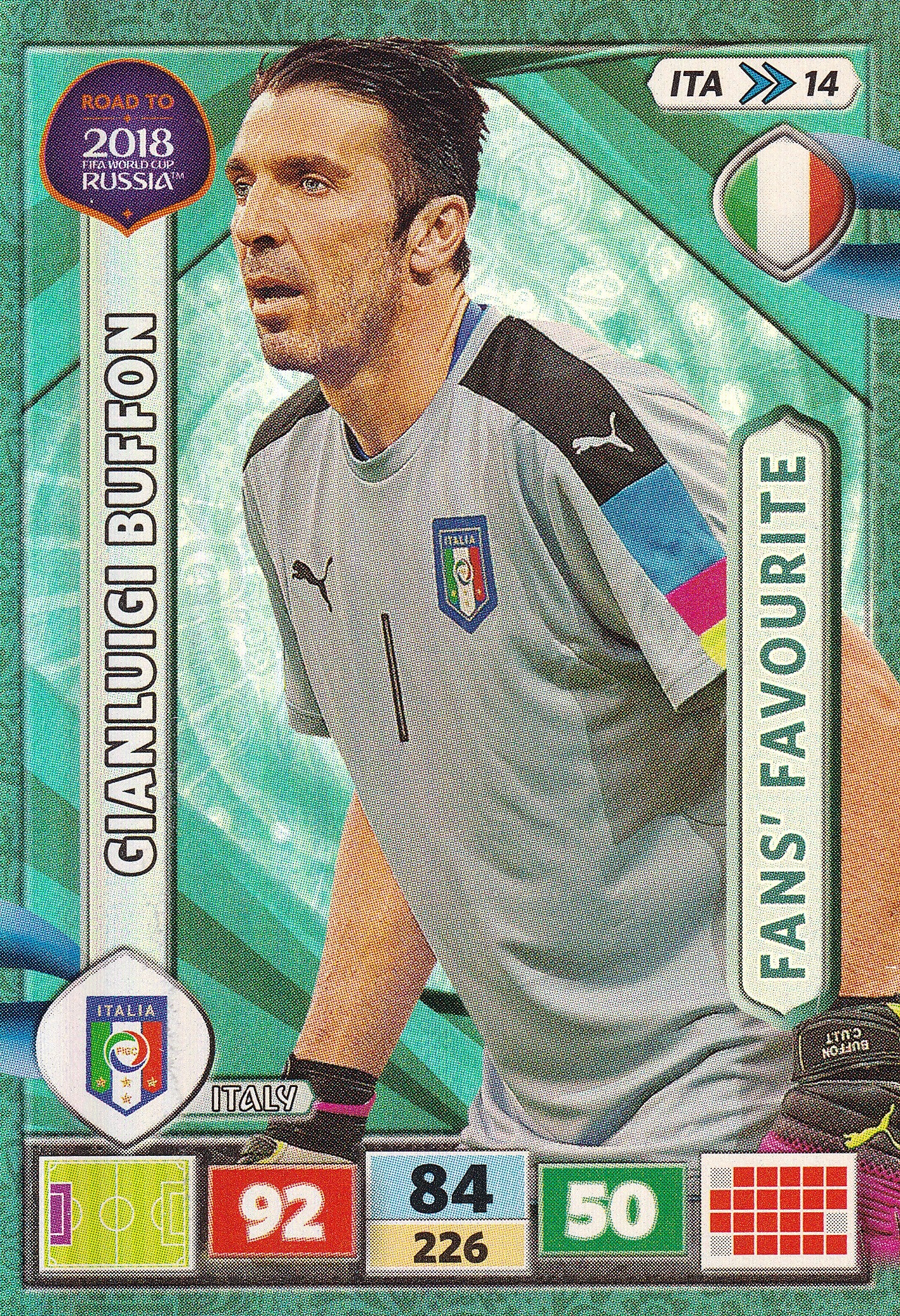 ITA-14. GIANLUIGI BUFFON - ITALY - FANS FAVOURITE