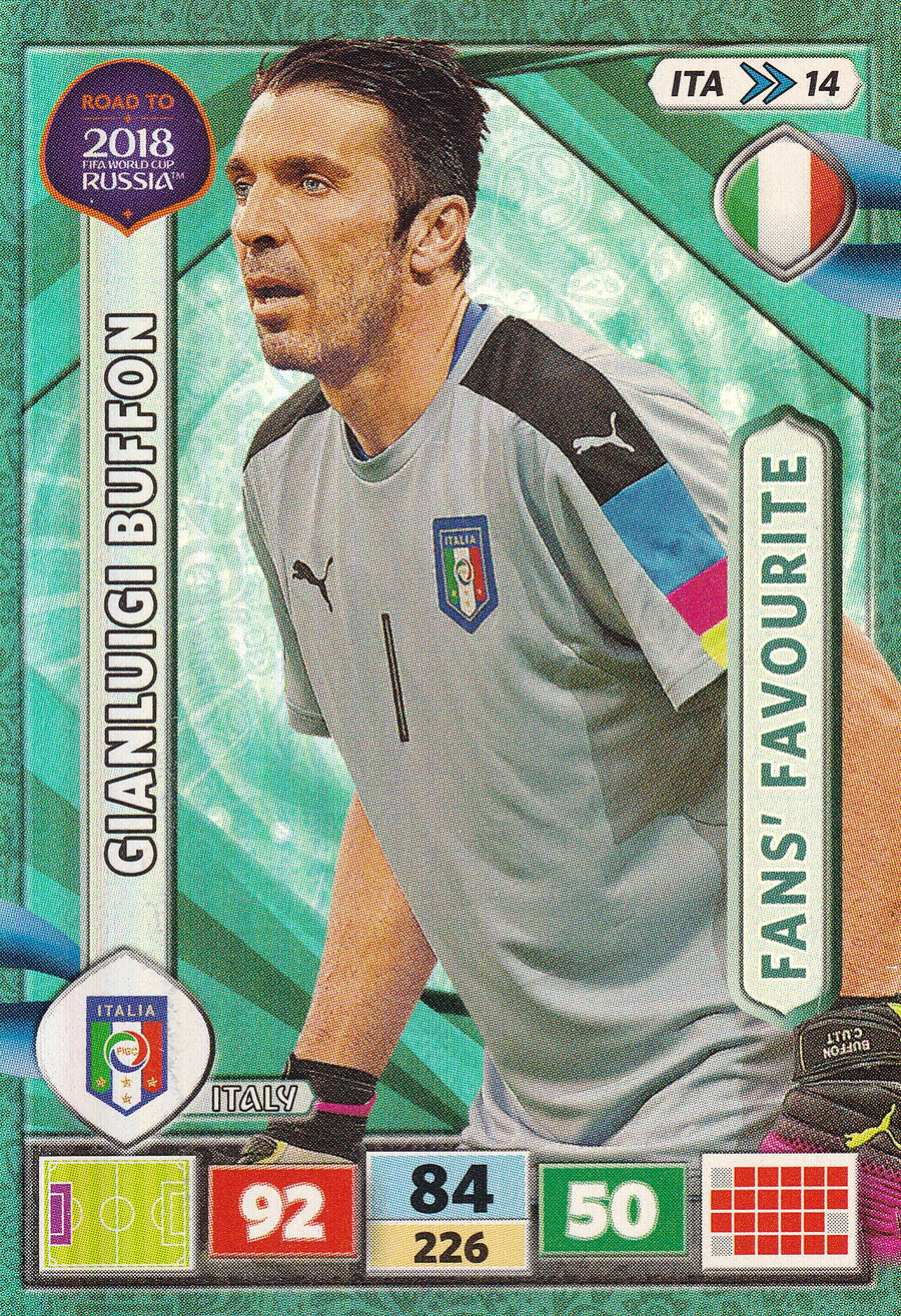 ITA-14. GIANLUIGI BUFFON - ITALY - FANS FAVOURITE