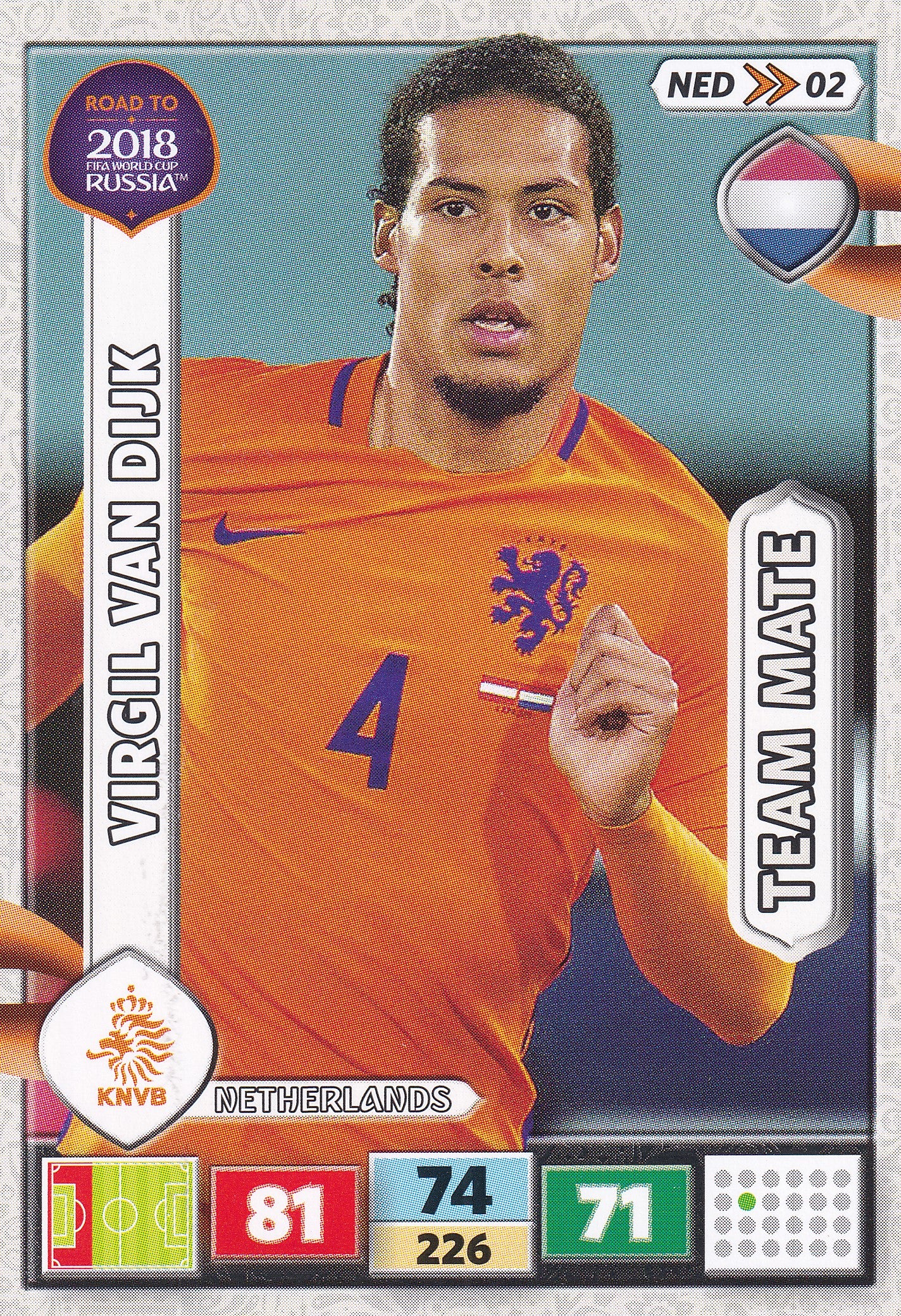 NED-02. VIRGIL VAN DIJK - NETHERLANDS