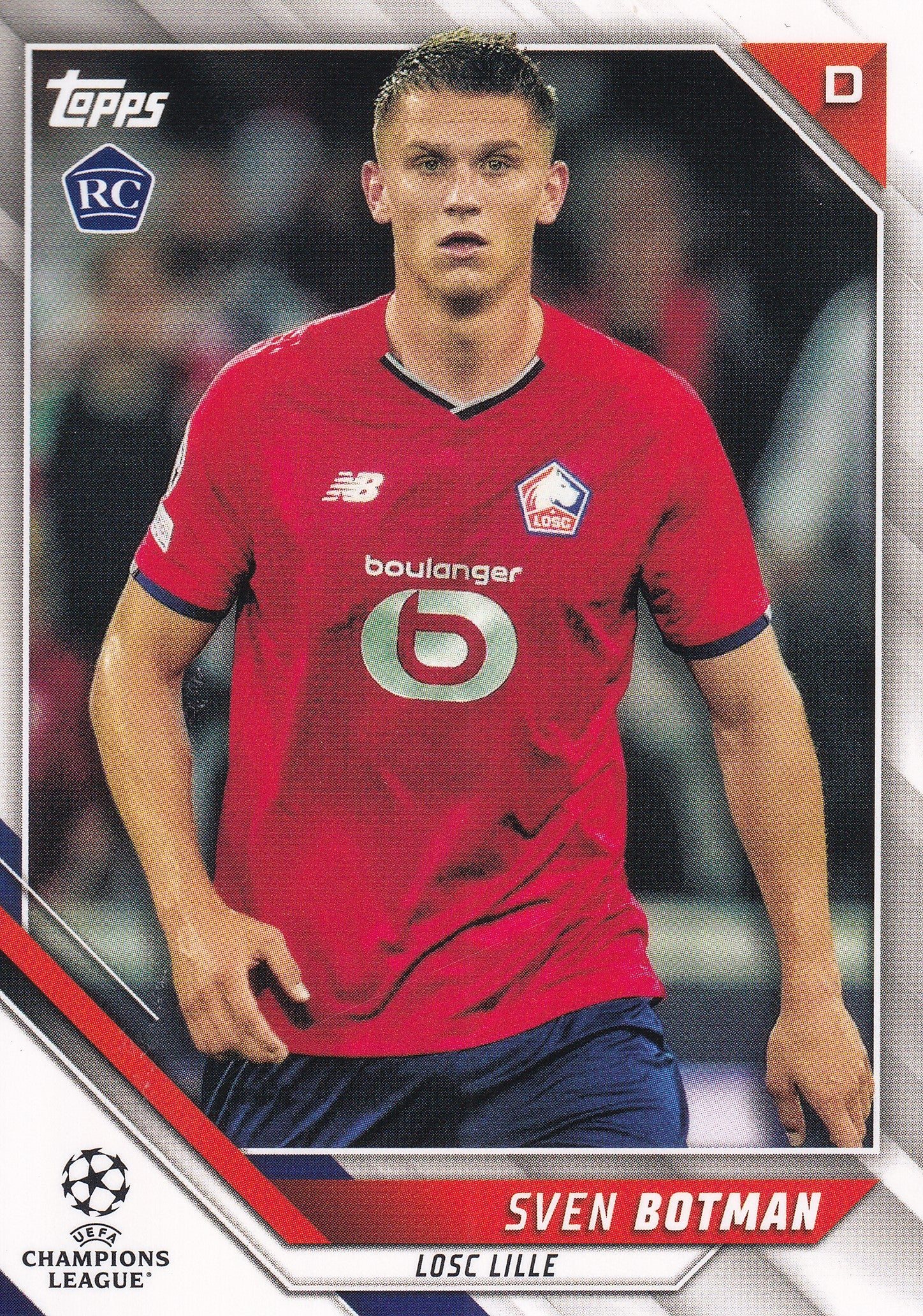 105. SVEN BOTMAN - LOSC LILLE - ROOKIE CARD