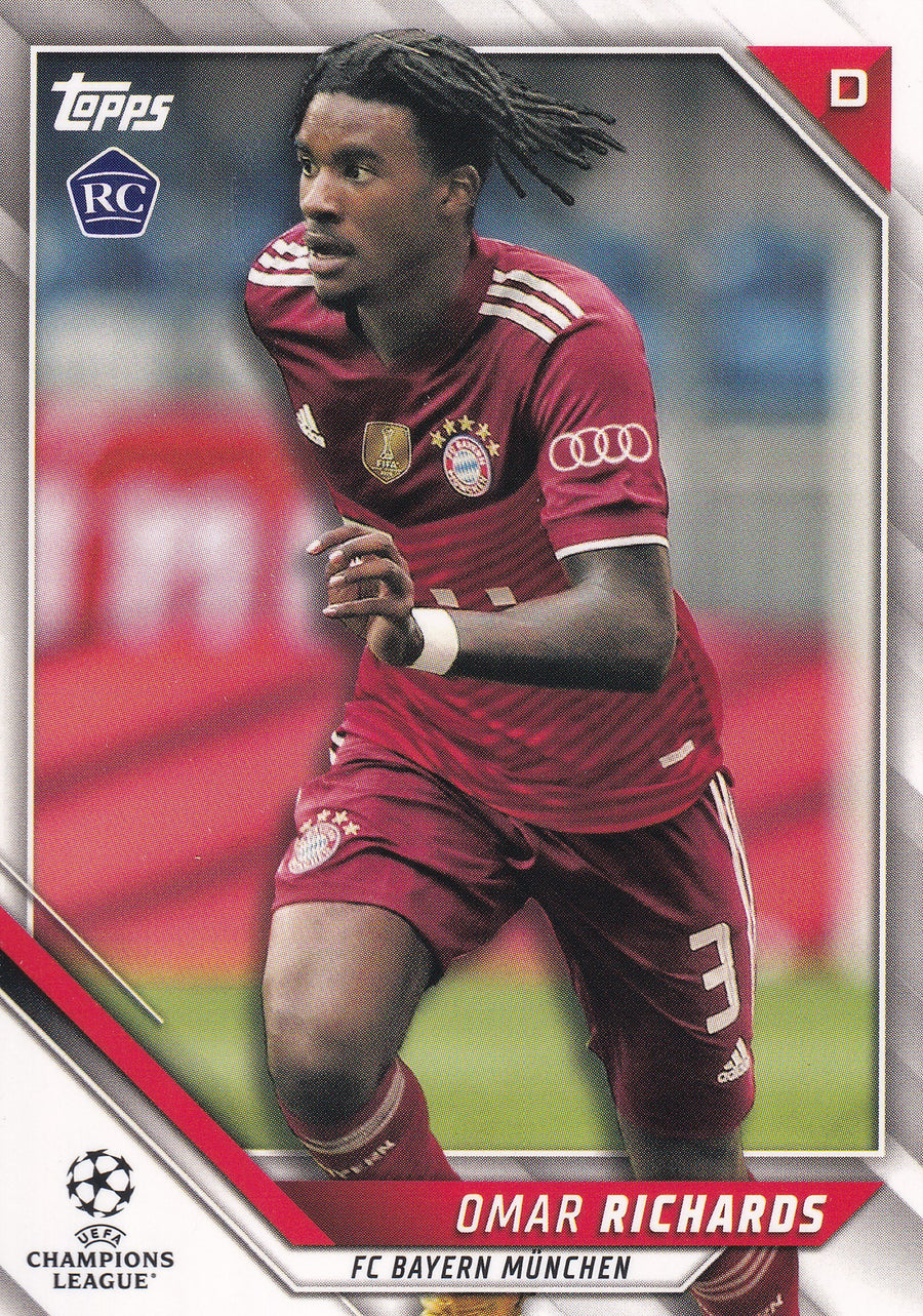 184. OMAR RICHARDS - FC BAYERN MUNCHEN - ROOKIE CARD