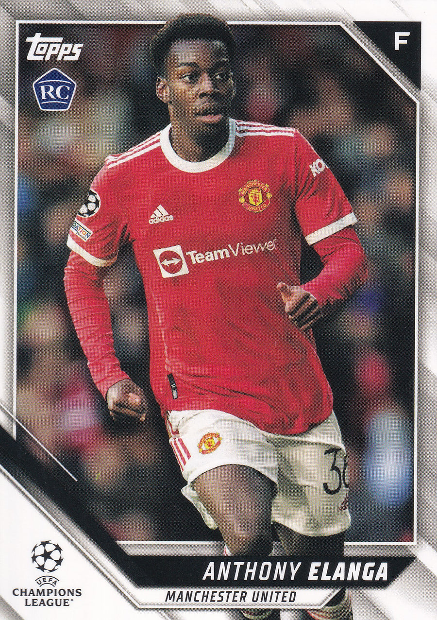 154. ANTHONY ELANGA - MANCHESTER UNITED - ROOKIE CARD