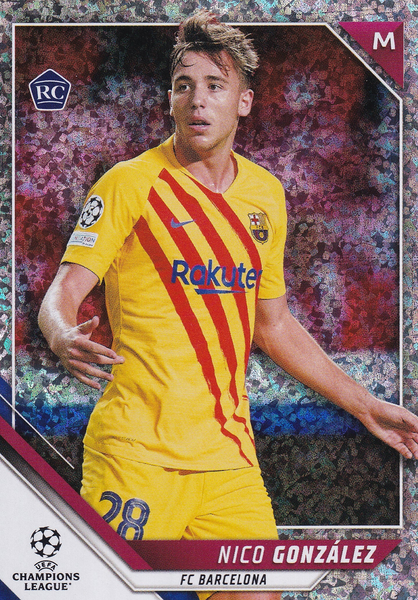 107. NICO GONZALEZ - FC BARCELONA - ROOKIE CARD - SPARKLE
