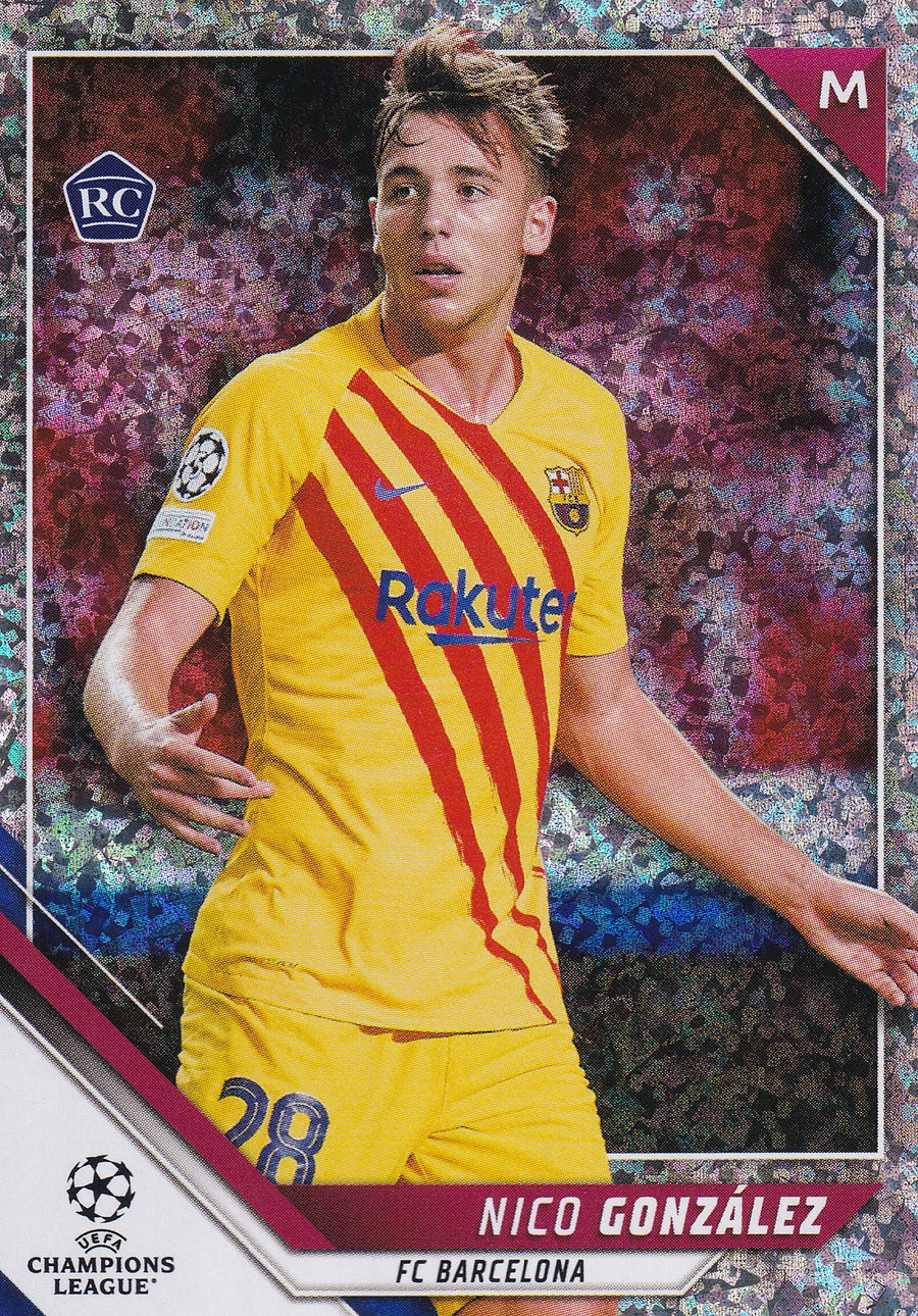 107. NICO GONZALEZ - FC BARCELONA - ROOKIE CARD - SPARKLE