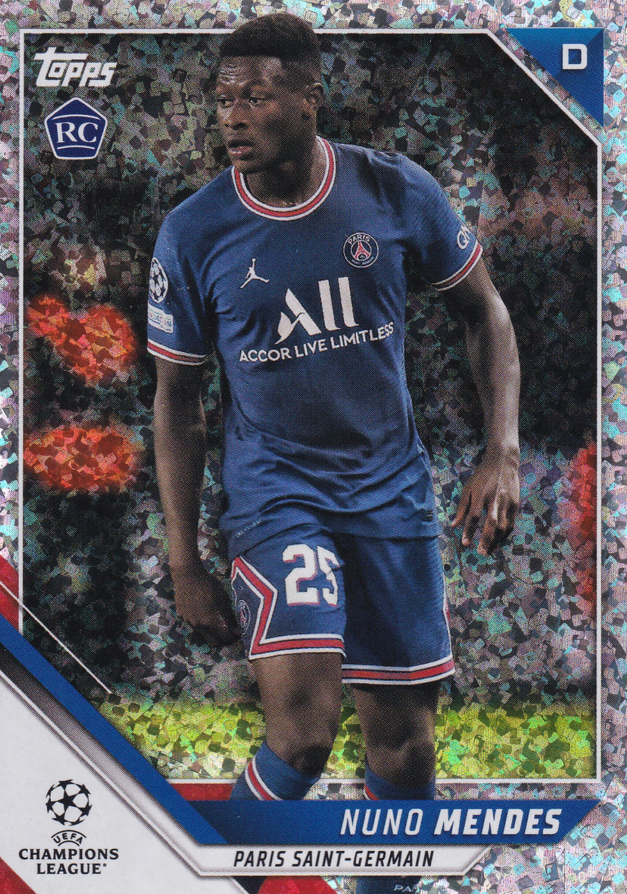 126. NUNO MENDES - PARIS SAINT-GERMAIN - ROOKIE CARD - SPARKLE