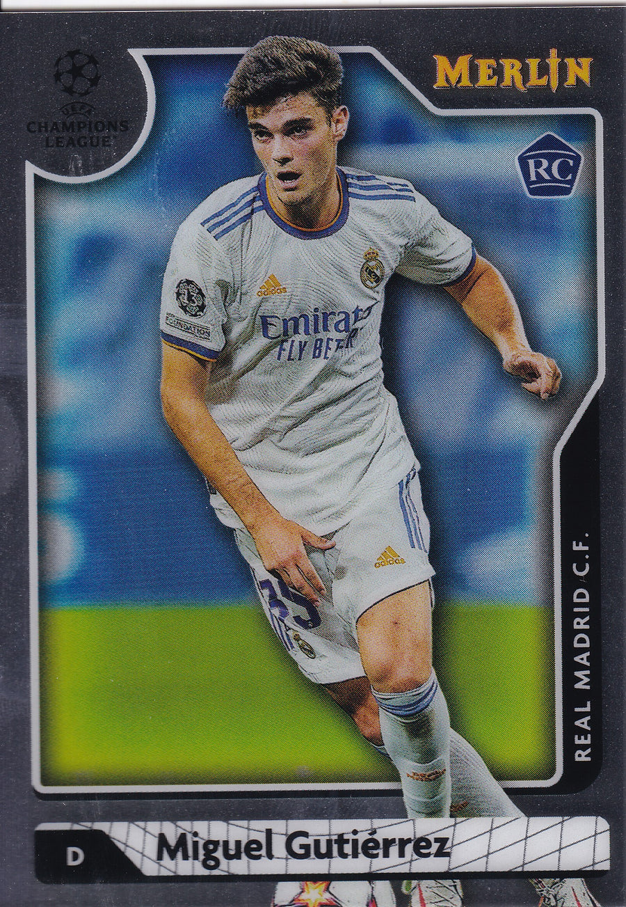 015. MIGUEL GUTIERREZ - REAL MADRID C.F. - ROOKIE CARD