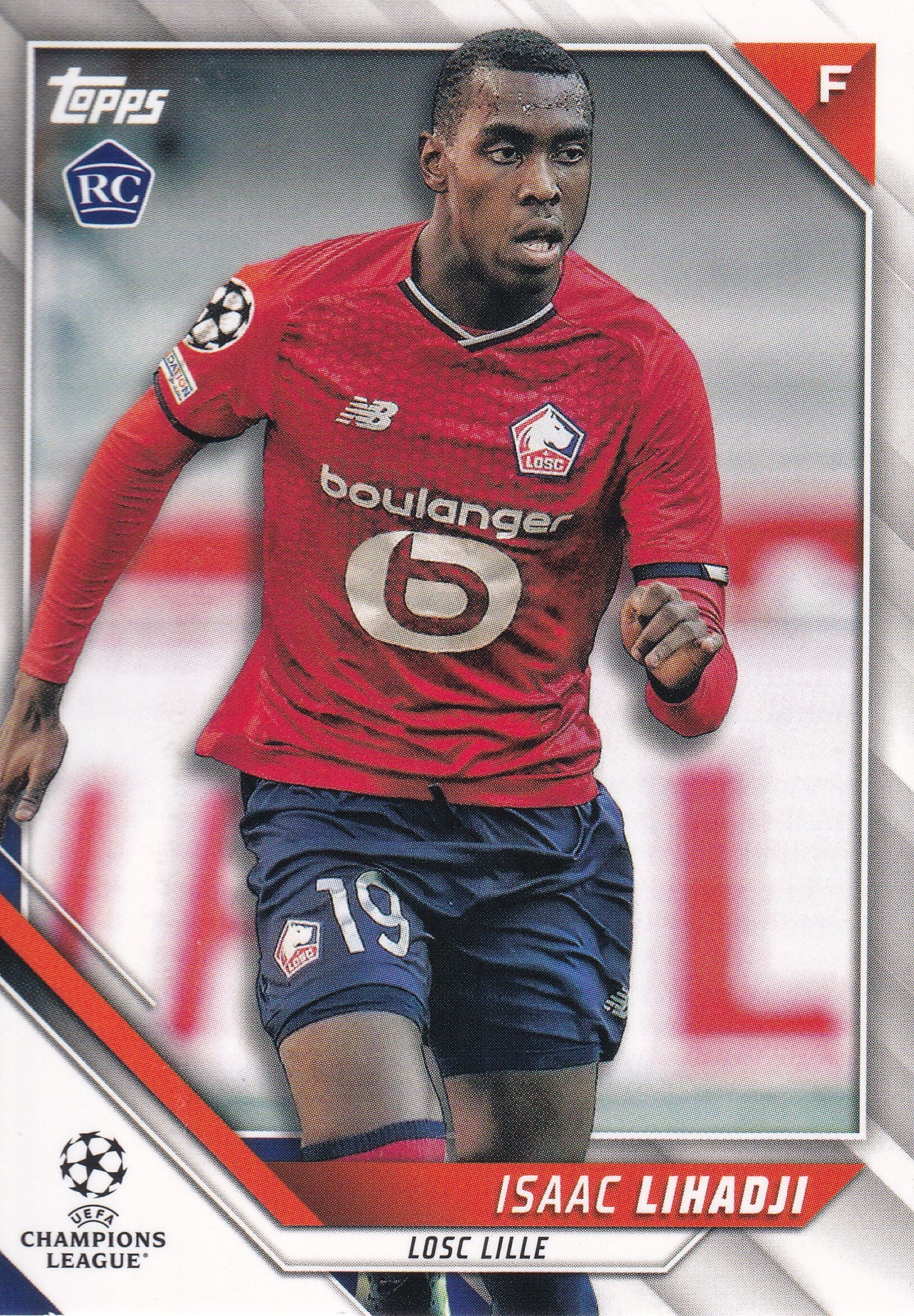185. ISAAC LIHADJI - LOSC LILLE - ROOKIE CARD