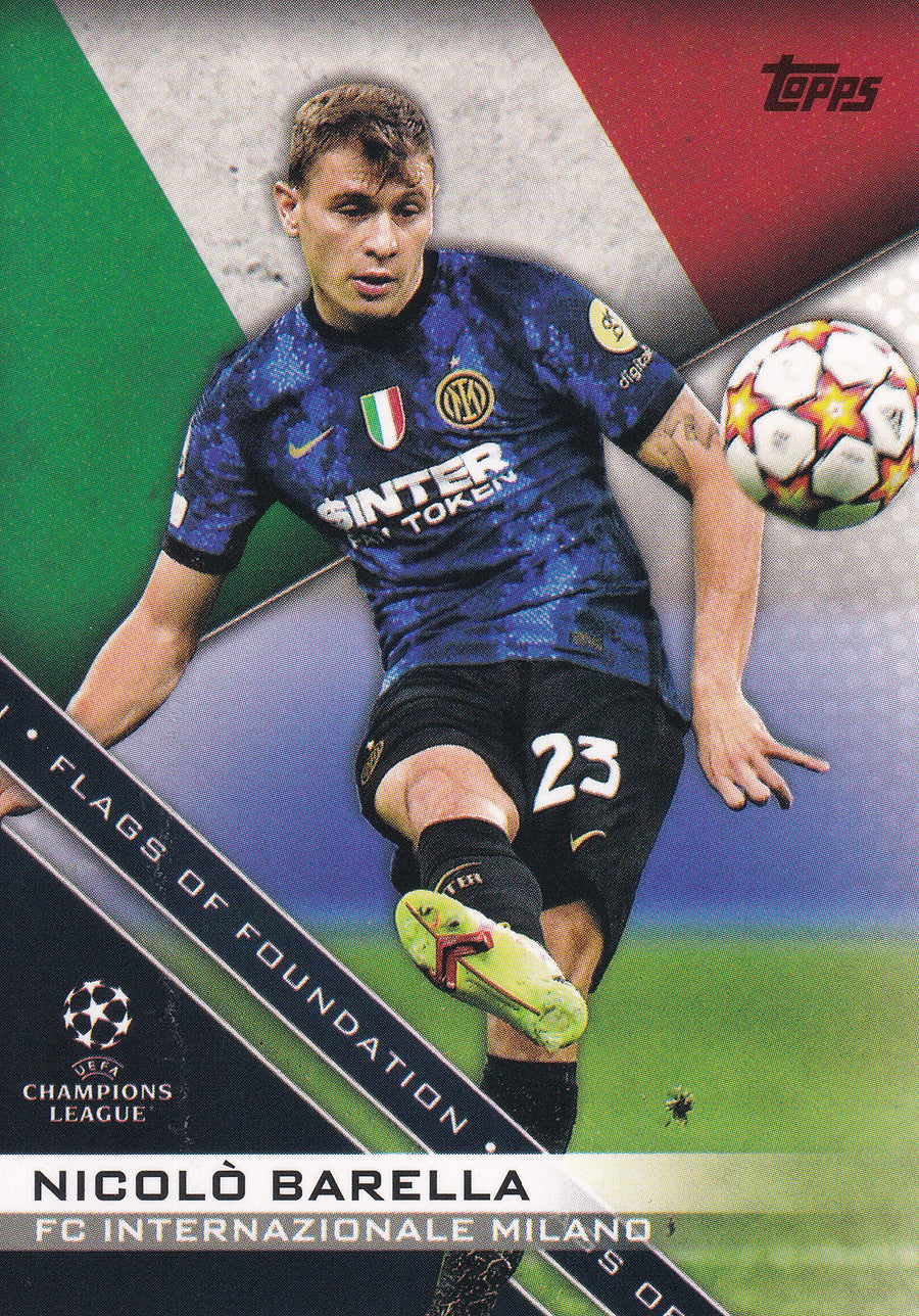 FF-15. NICOLO BARELLA - FC INTERNAZIONALE MILANO - FLAGS OF FOUNDATION