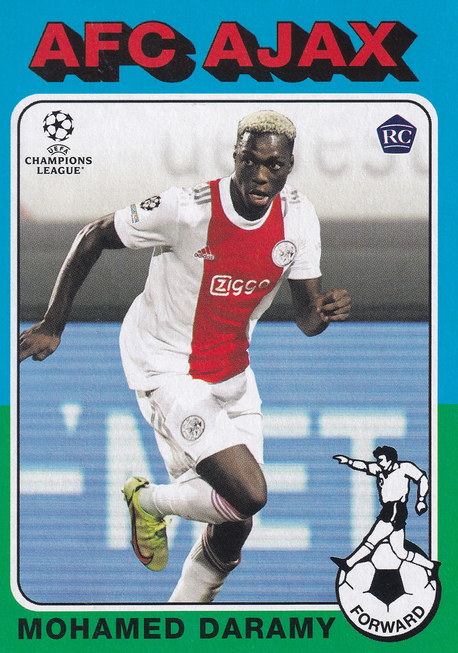 75-16. MOHAMED DARAMY - AFC AJAX - ROOKIE CARD - TOPPS FOOTBALLER 1975-76