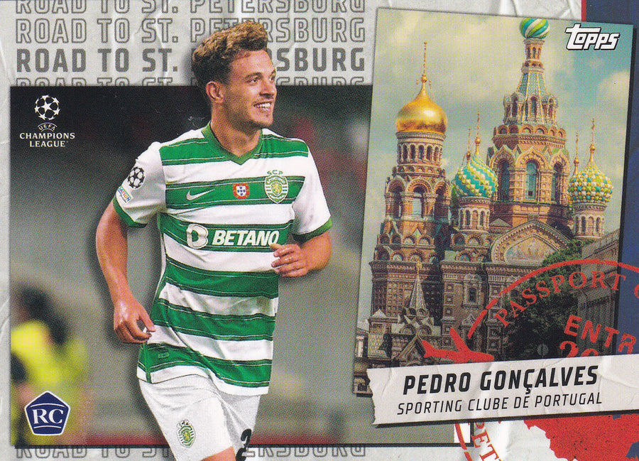 RSP-14. PEDRO GONCALVES - SPORTING CLUBE DE PORTUGAL - ROOKIE CARD - ROAD TO ST. PETERSBURG