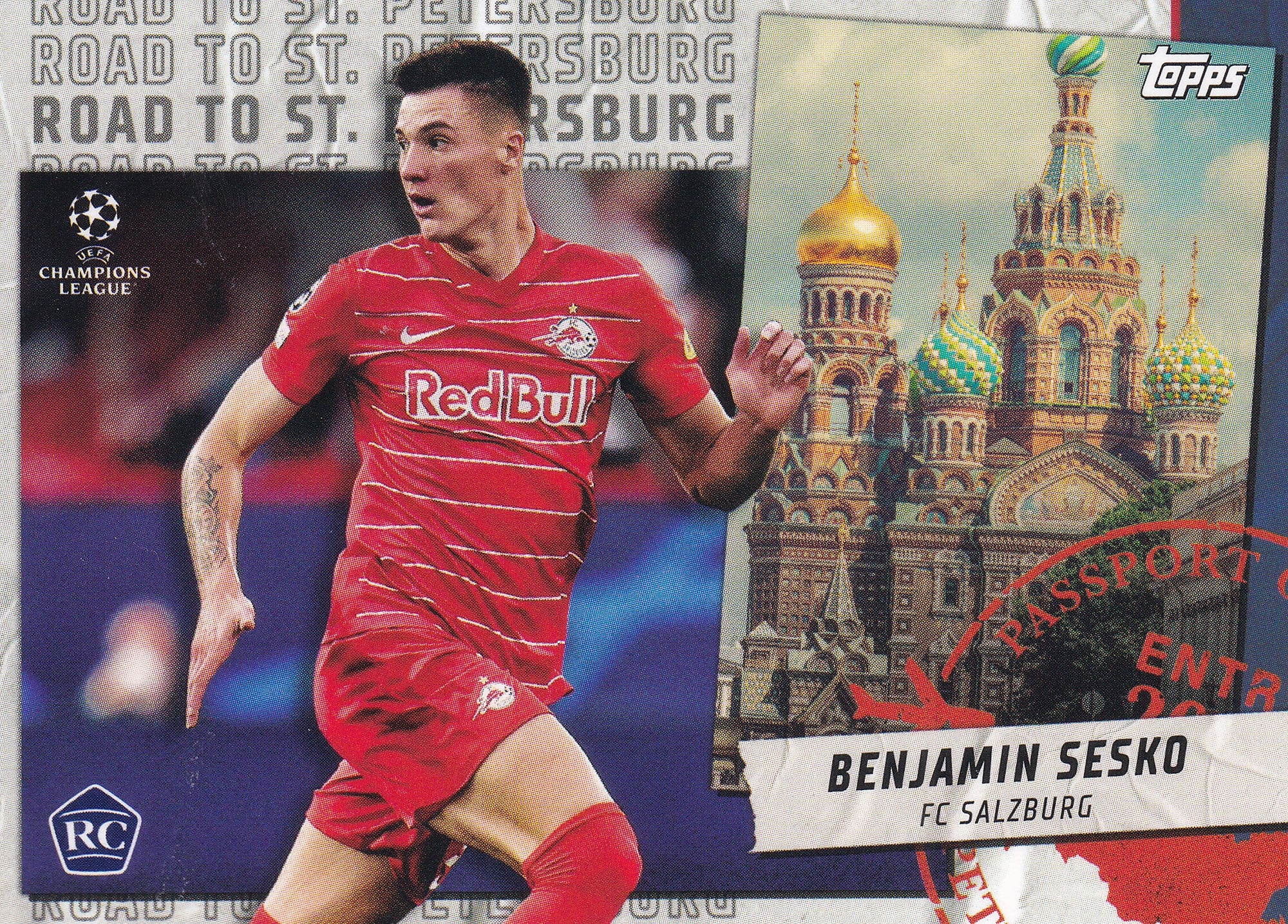 RSP-20. BENJAMIN SESKO - FC SALZBURG - ROOKIE CARD - ROAD TO ST. PETERSBURG